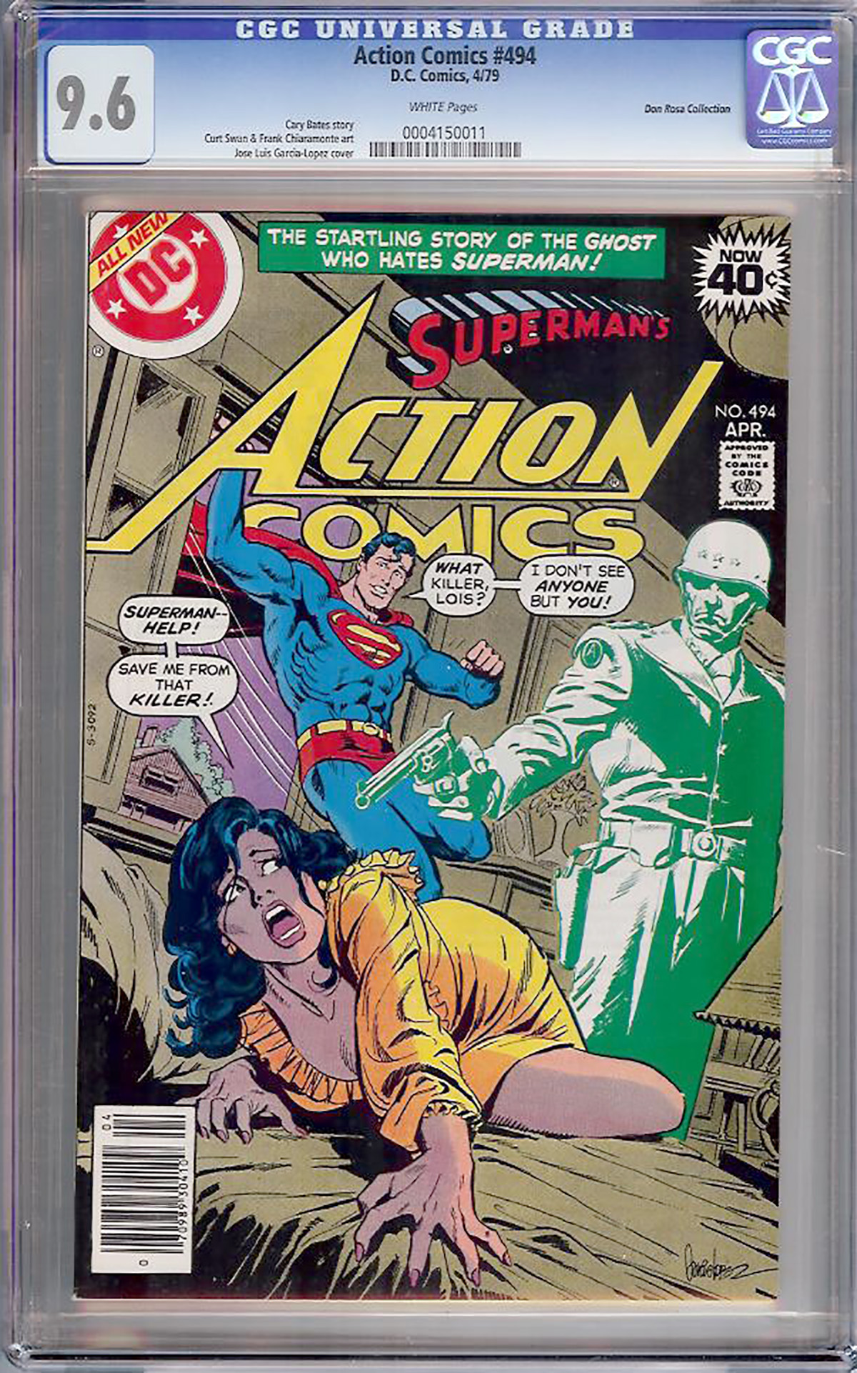 Action Comics #494 CGC 9.6 w Don Rosa Collection