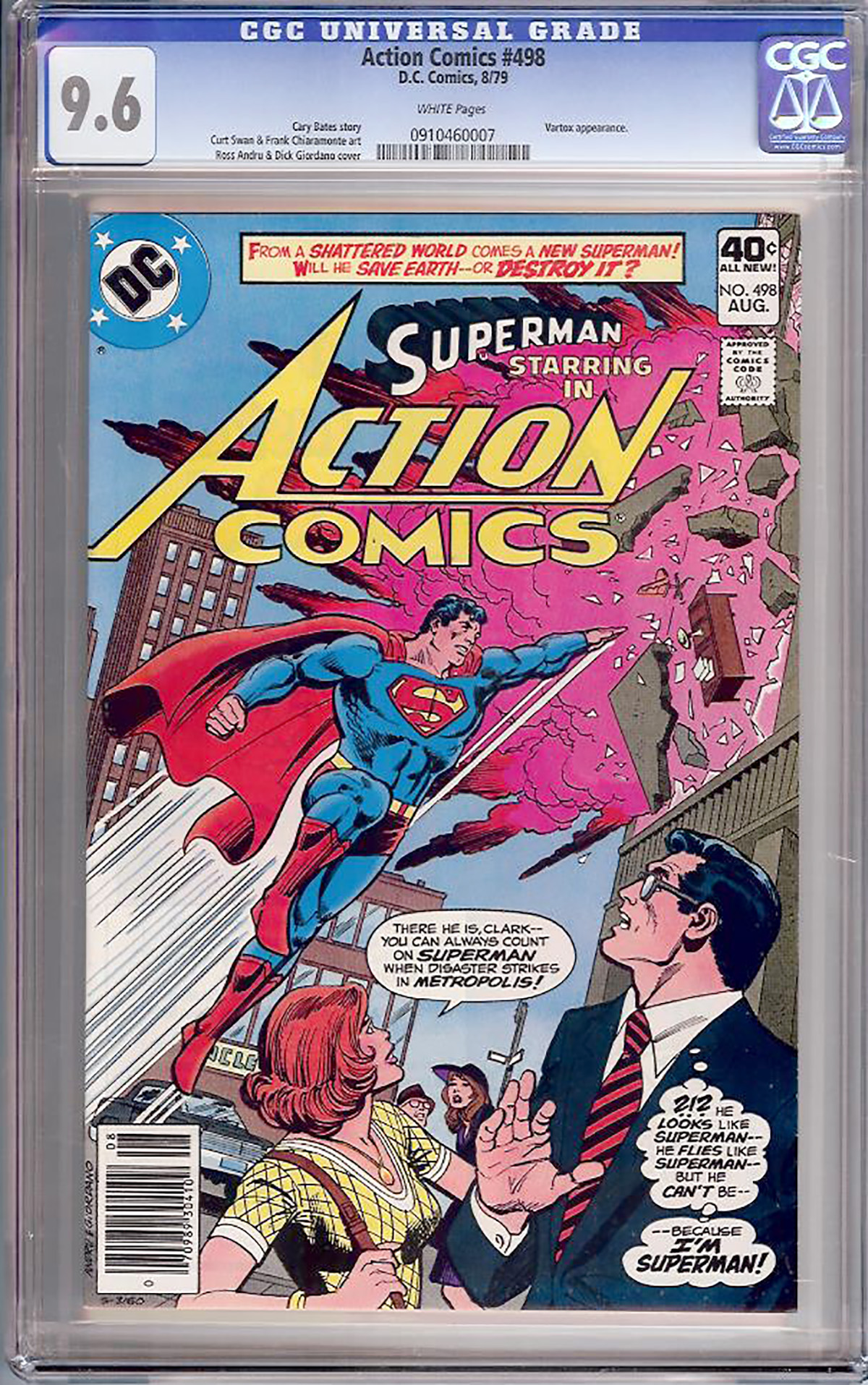 Action Comics #498 CGC 9.6 w