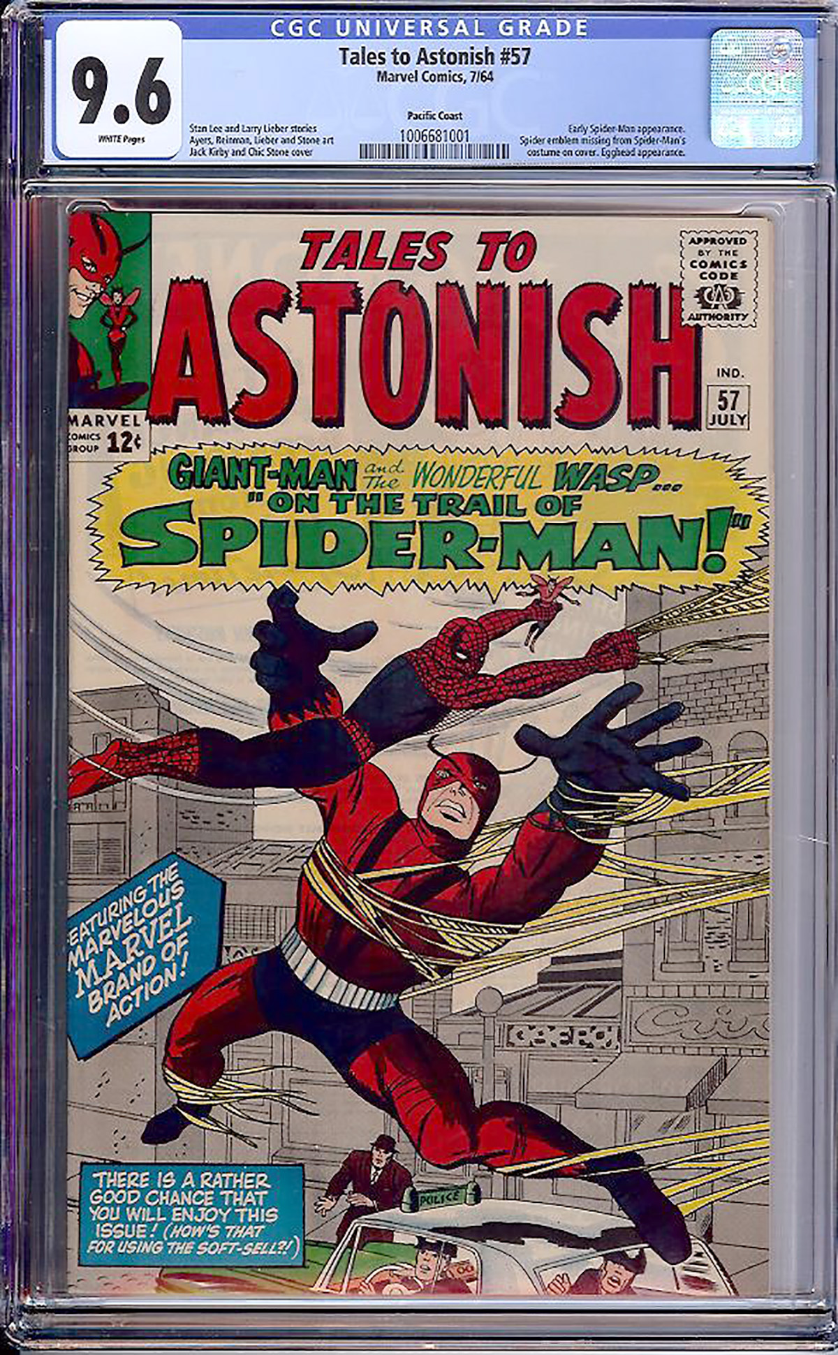 Tales to Astonish #57 CGC 9.6 w Pacific Coast