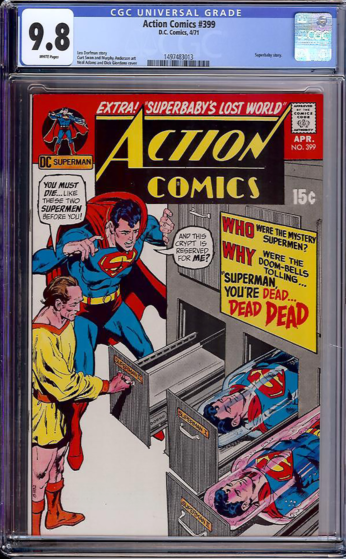 Action Comics #399 CGC 9.8 w