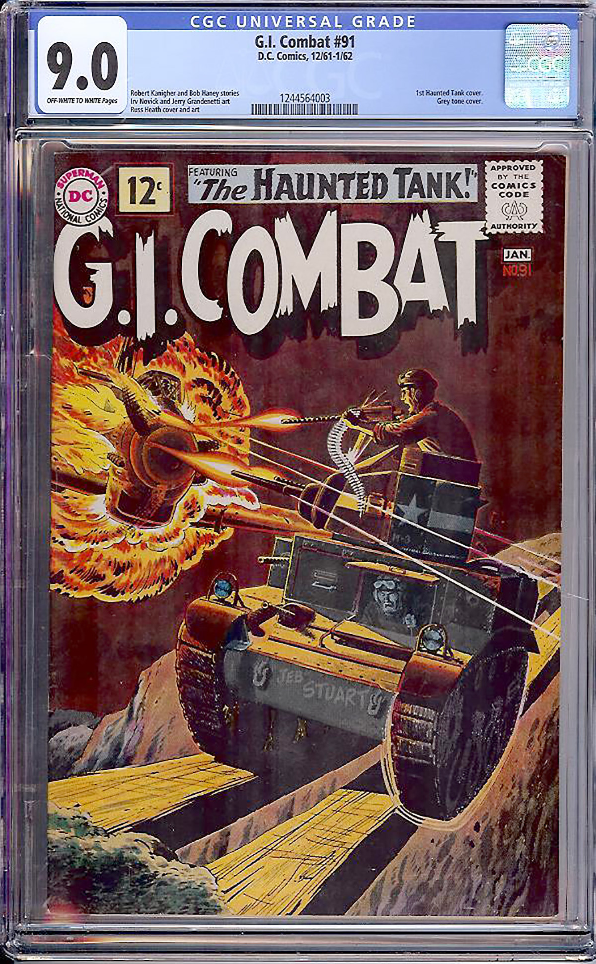 G.I. Combat #91 CGC 9.0 ow/w