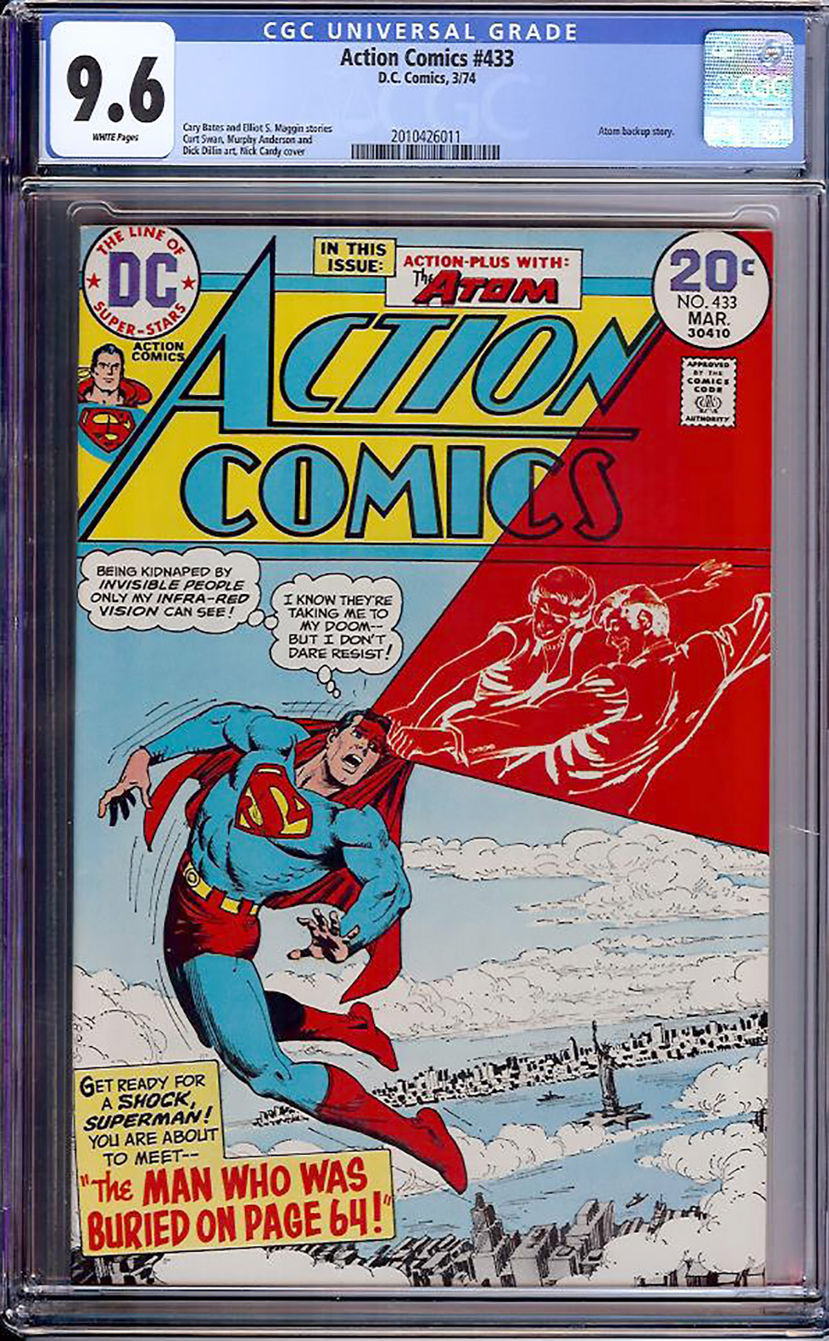Action Comics #433 CGC 9.6 w