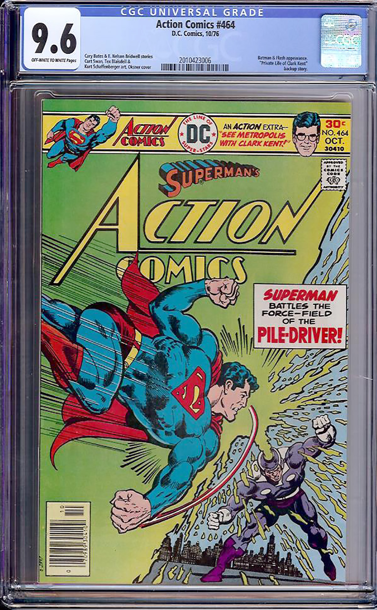 Action Comics #464 CGC 9.6 ow/w