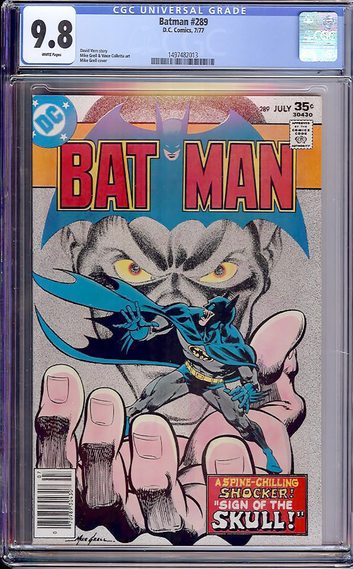 Batman #289 CGC 9.8 w