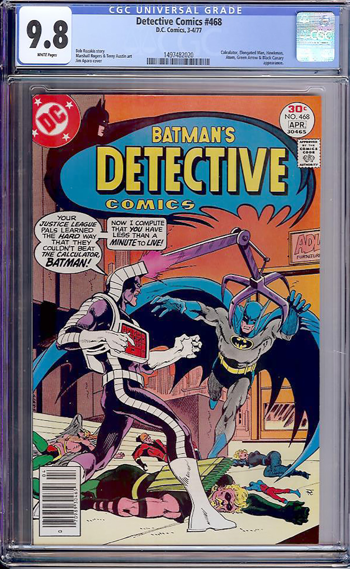 Detective Comics #468 CGC 9.8 w