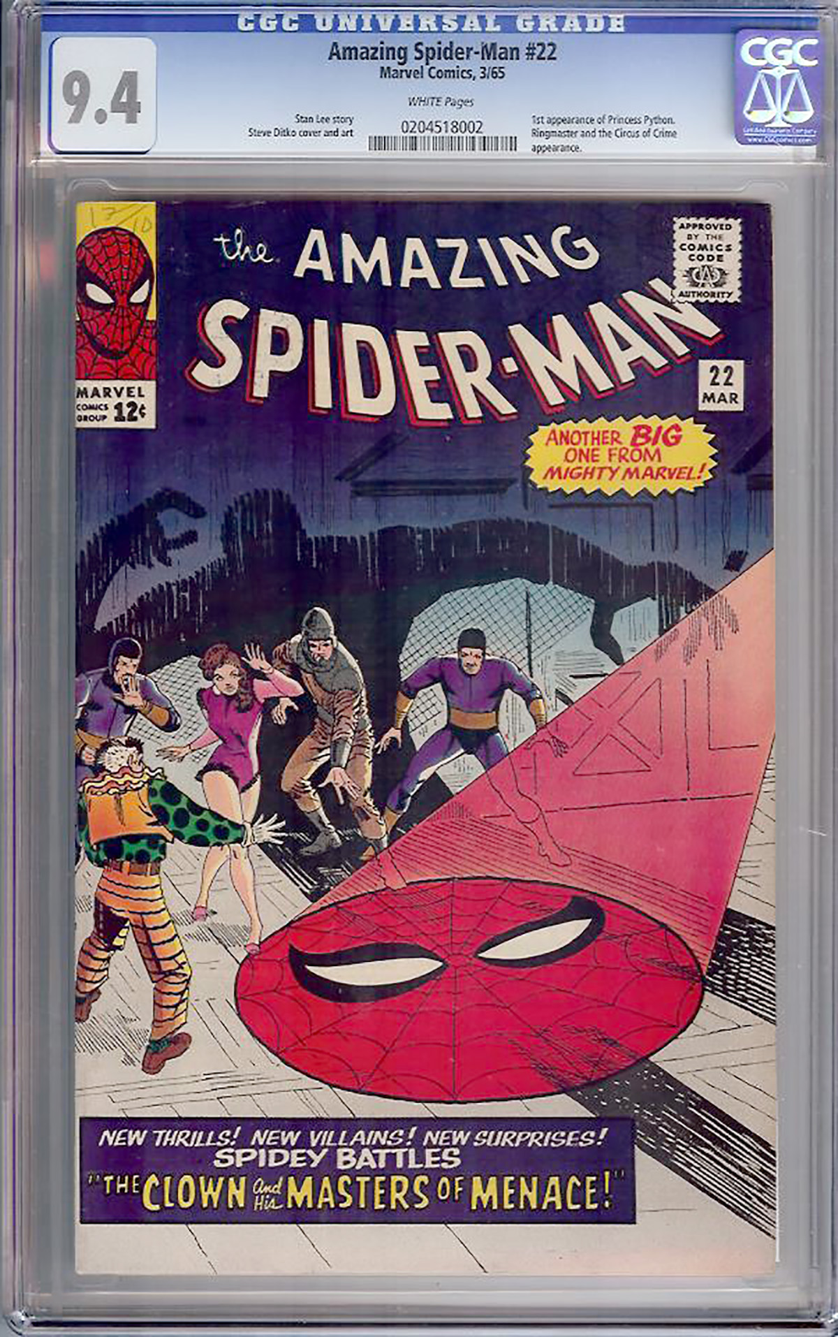 Amazing Spider-Man #22 CGC 9.4 w