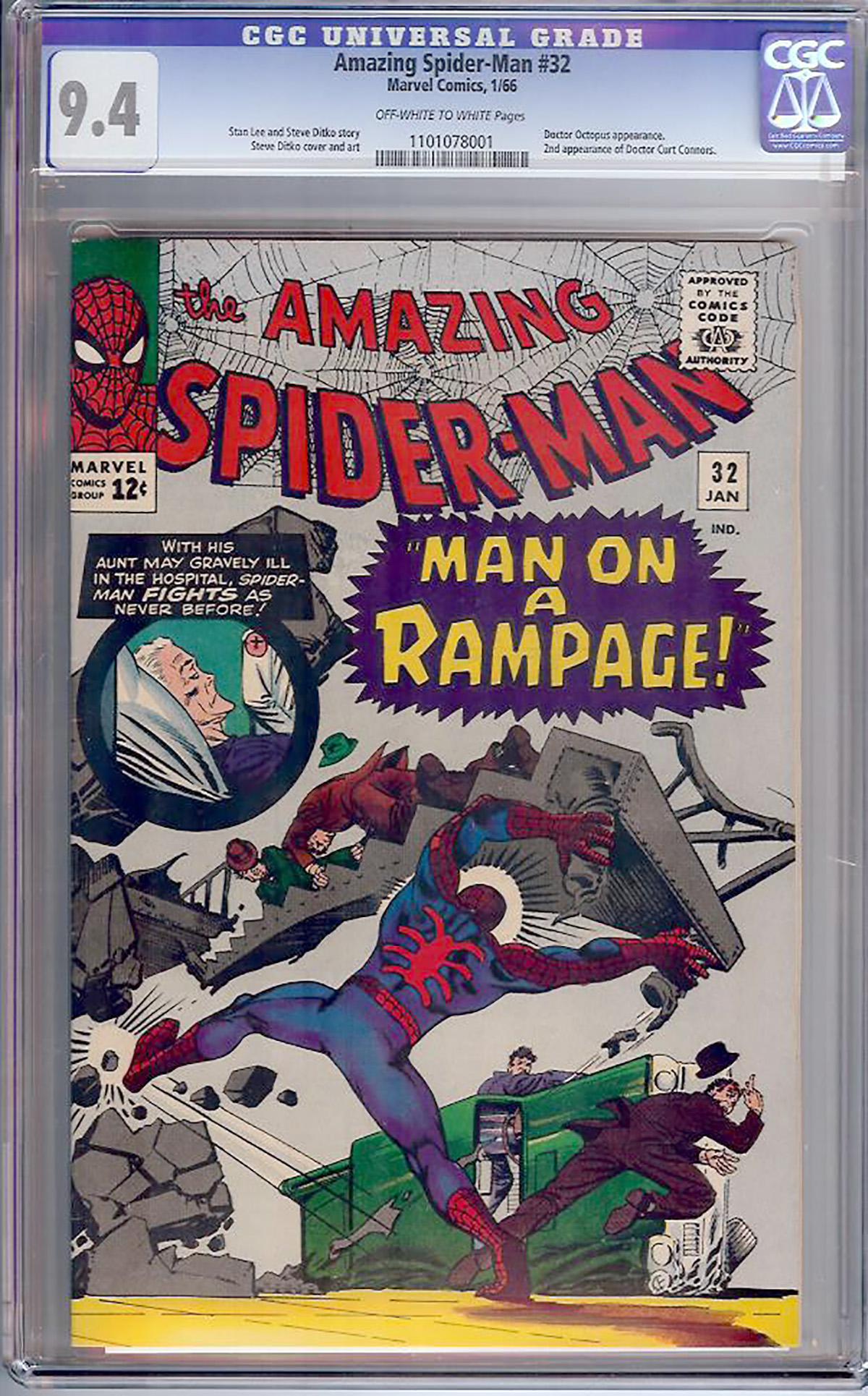 Amazing Spider-Man #32 CGC 9.4 ow/w
