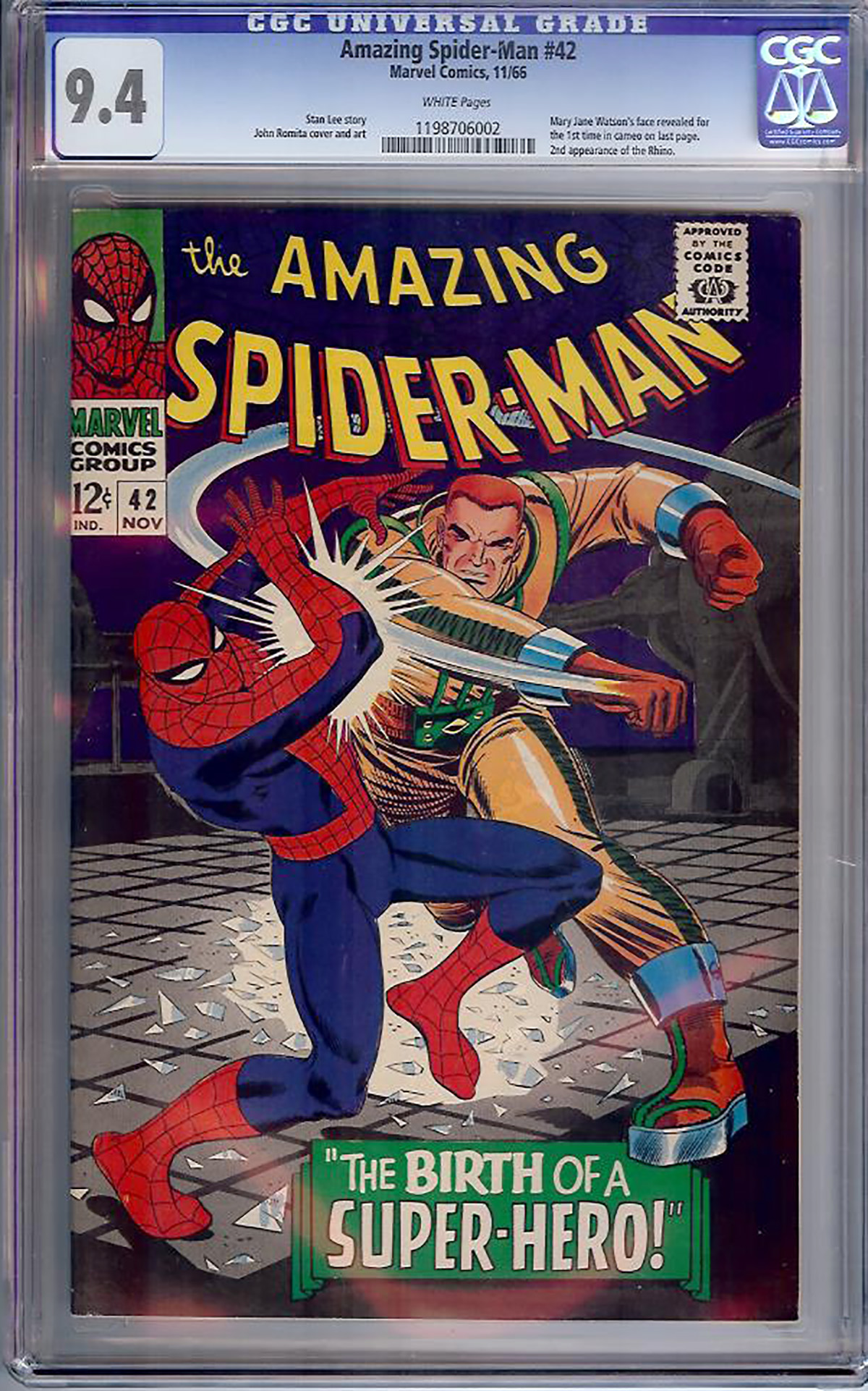 Amazing Spider-Man #42 CGC 9.4 w