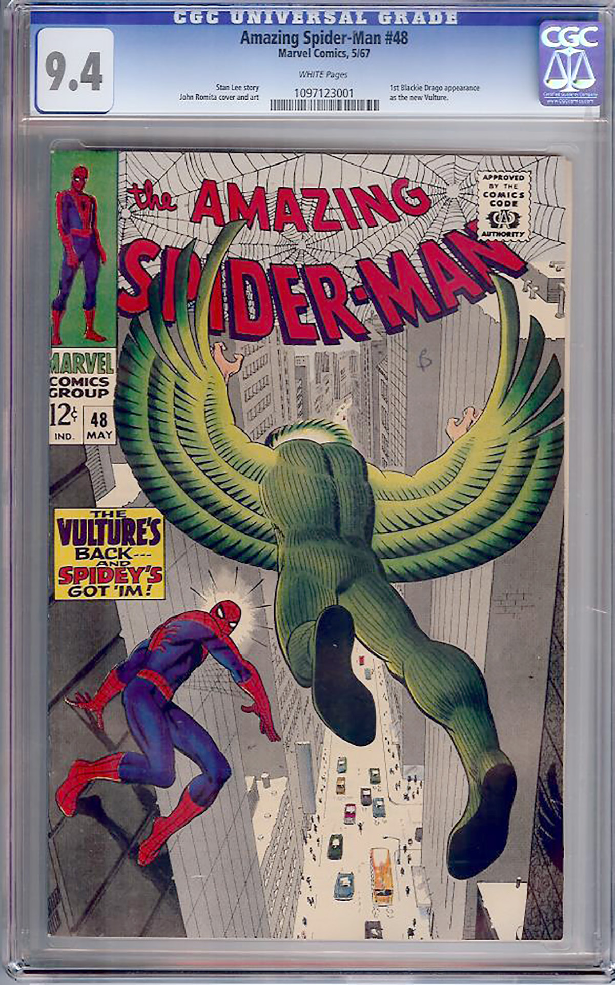 Amazing Spider-Man #48 CGC 9.4 w
