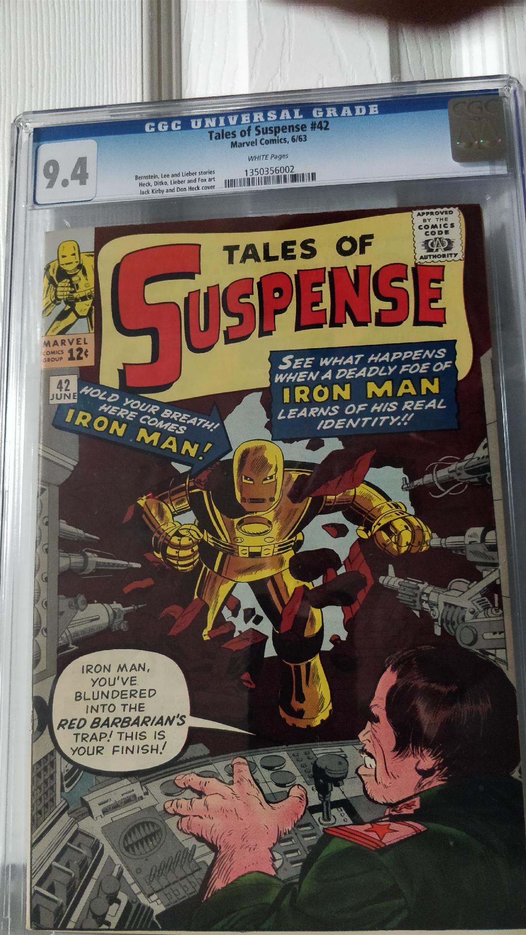 Tales of Suspense #42 CGC 9.4 w