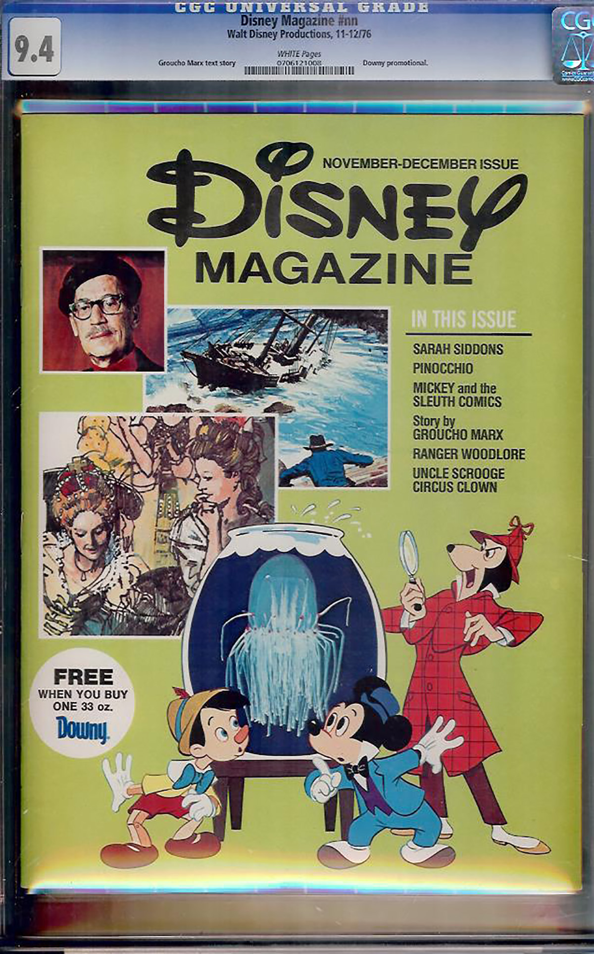 Disney Magazine #1 CGC 9.4 w