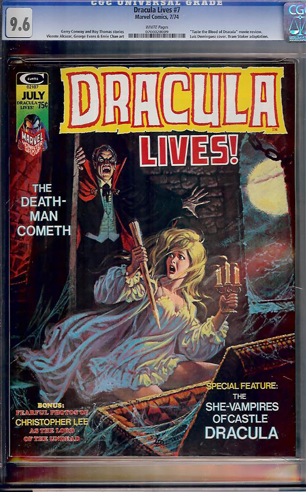 Dracula Lives #7 CGC 9.6 w