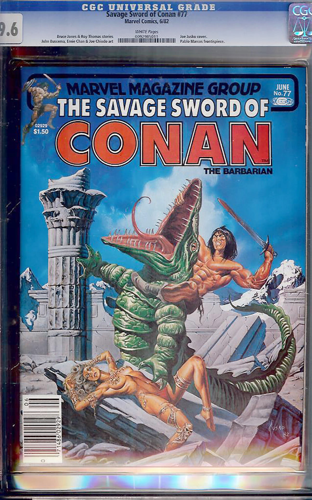 Savage Sword of Conan #77 CGC 9.6 w