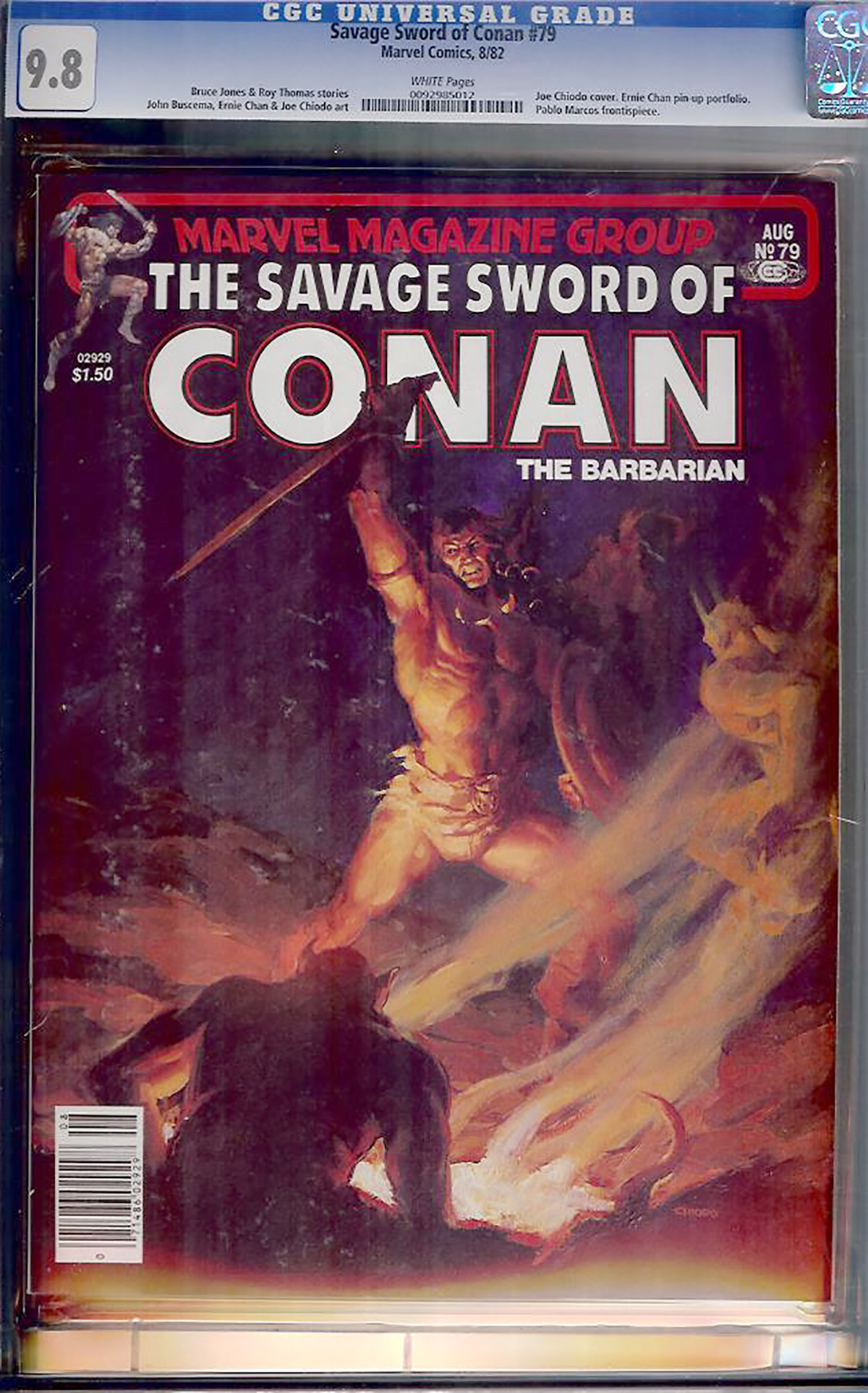 Savage Sword of Conan #79 CGC 9.8 w