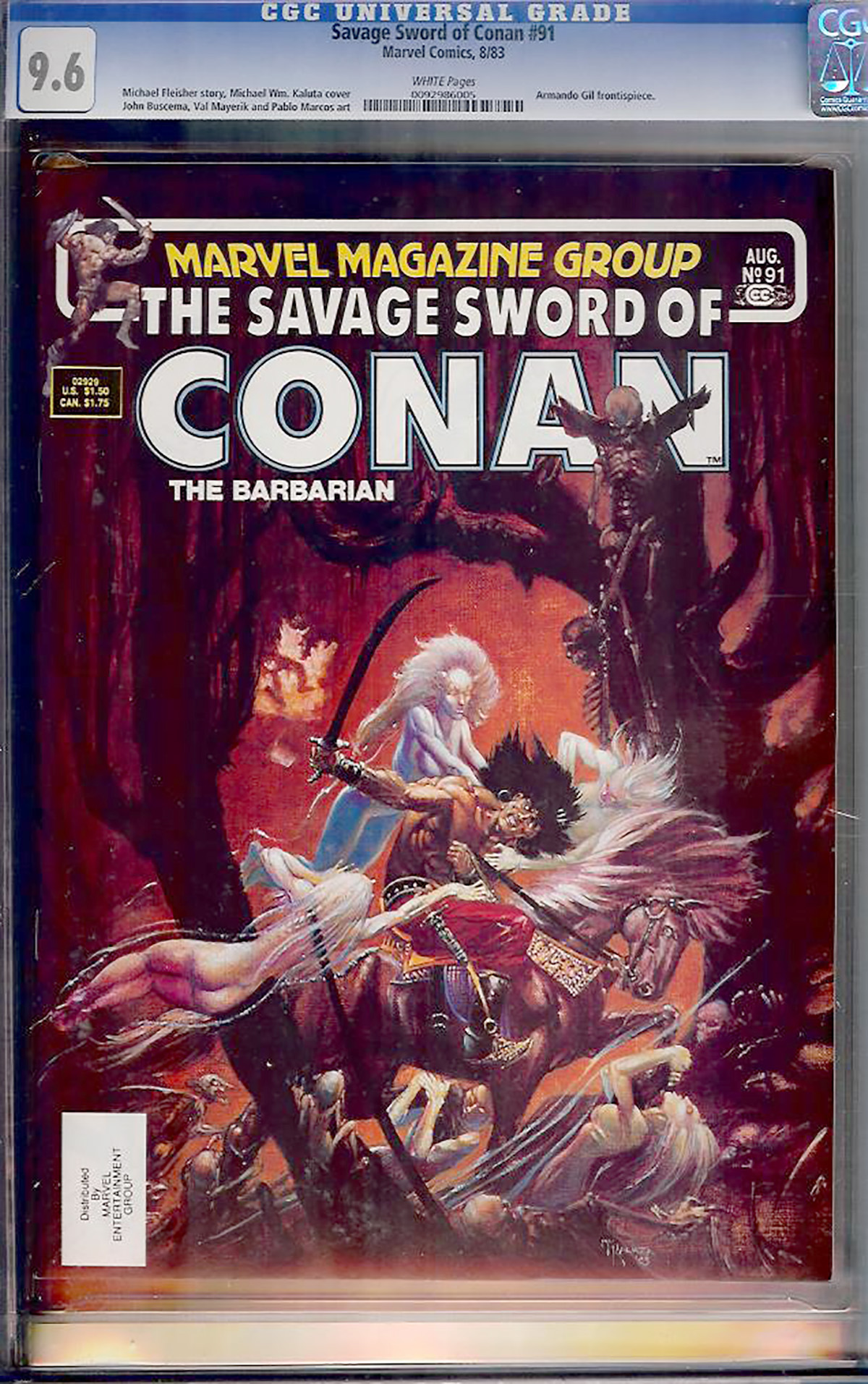 Savage Sword of Conan #91 CGC 9.6 w