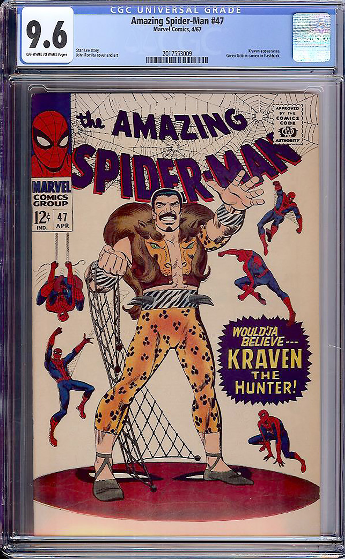 Amazing Spider-Man #47 CGC 9.6 ow/w