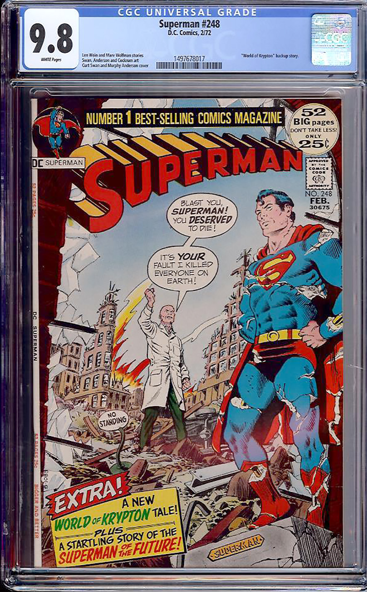Superman #248 CGC 9.8 w