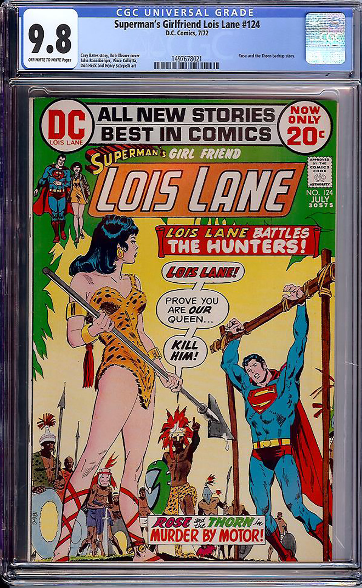 Superman's Girlfriend Lois Lane #124 CGC 9.8 ow/w