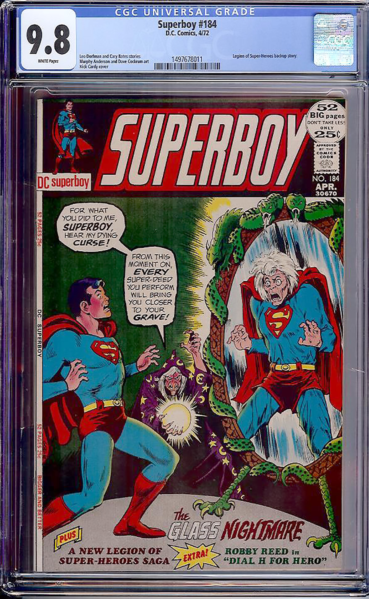Superboy #184 CGC 9.8 w
