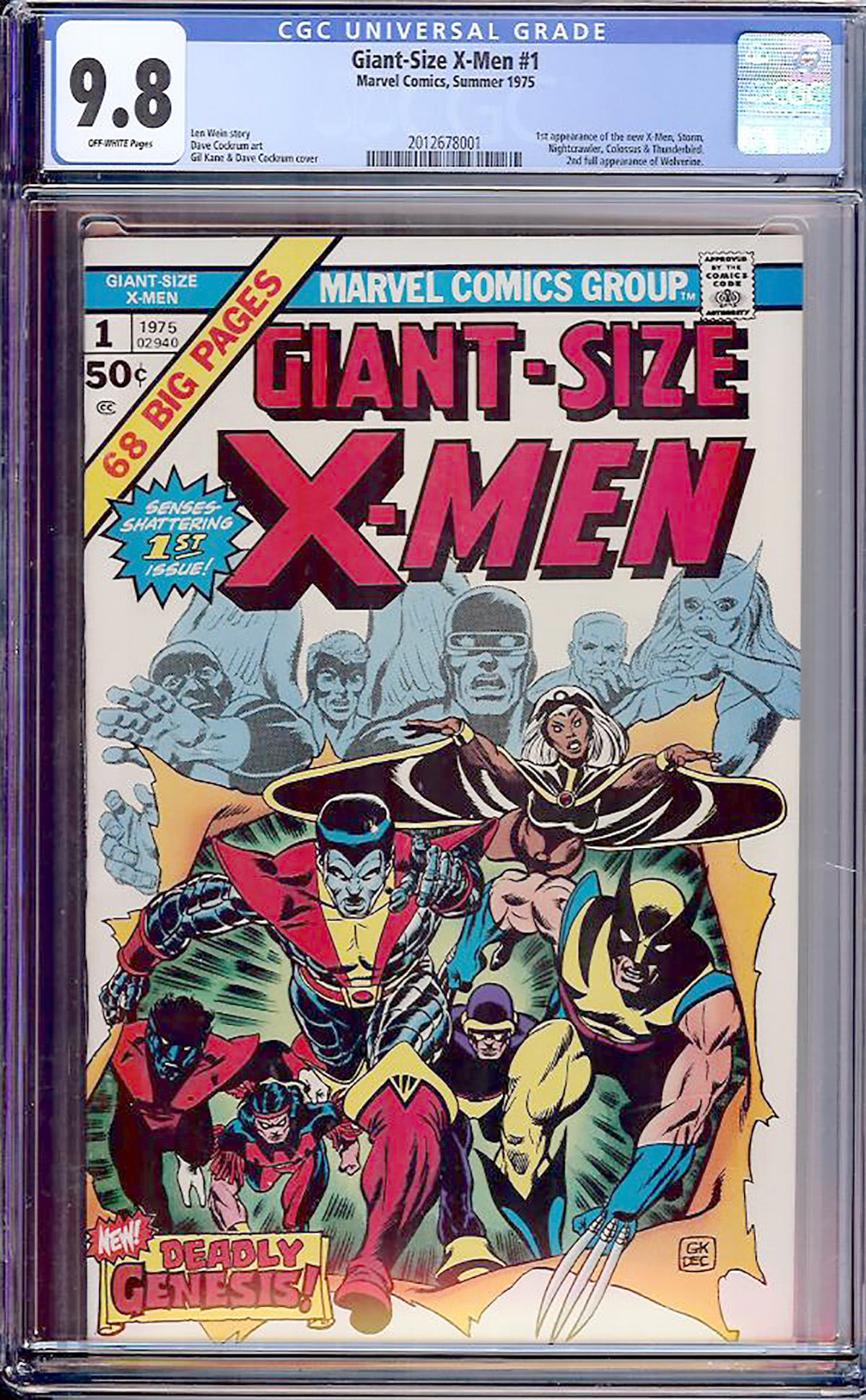 Giant-Size X-Men #1 CGC 9.8 ow