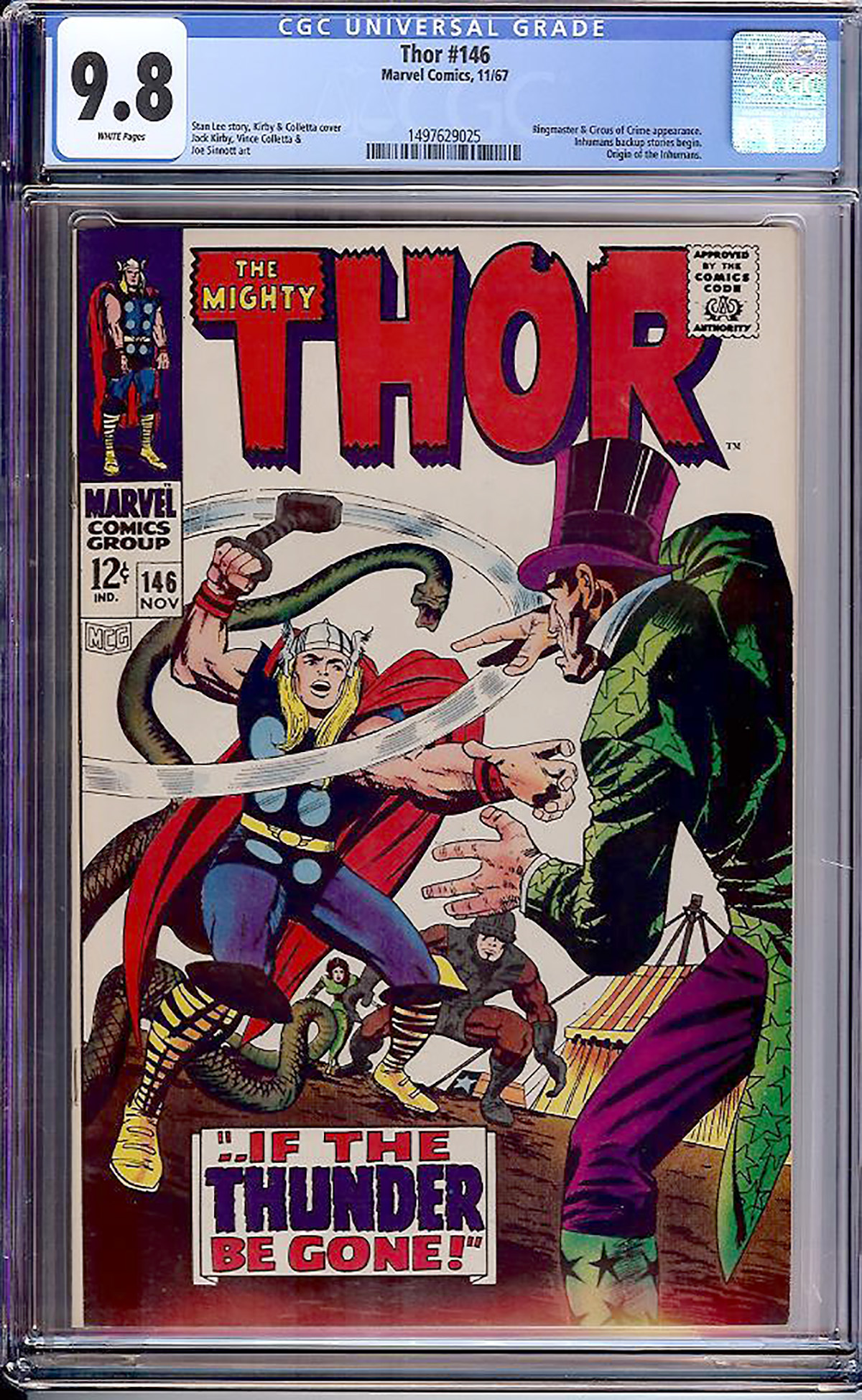 Thor #146 CGC 9.8 w