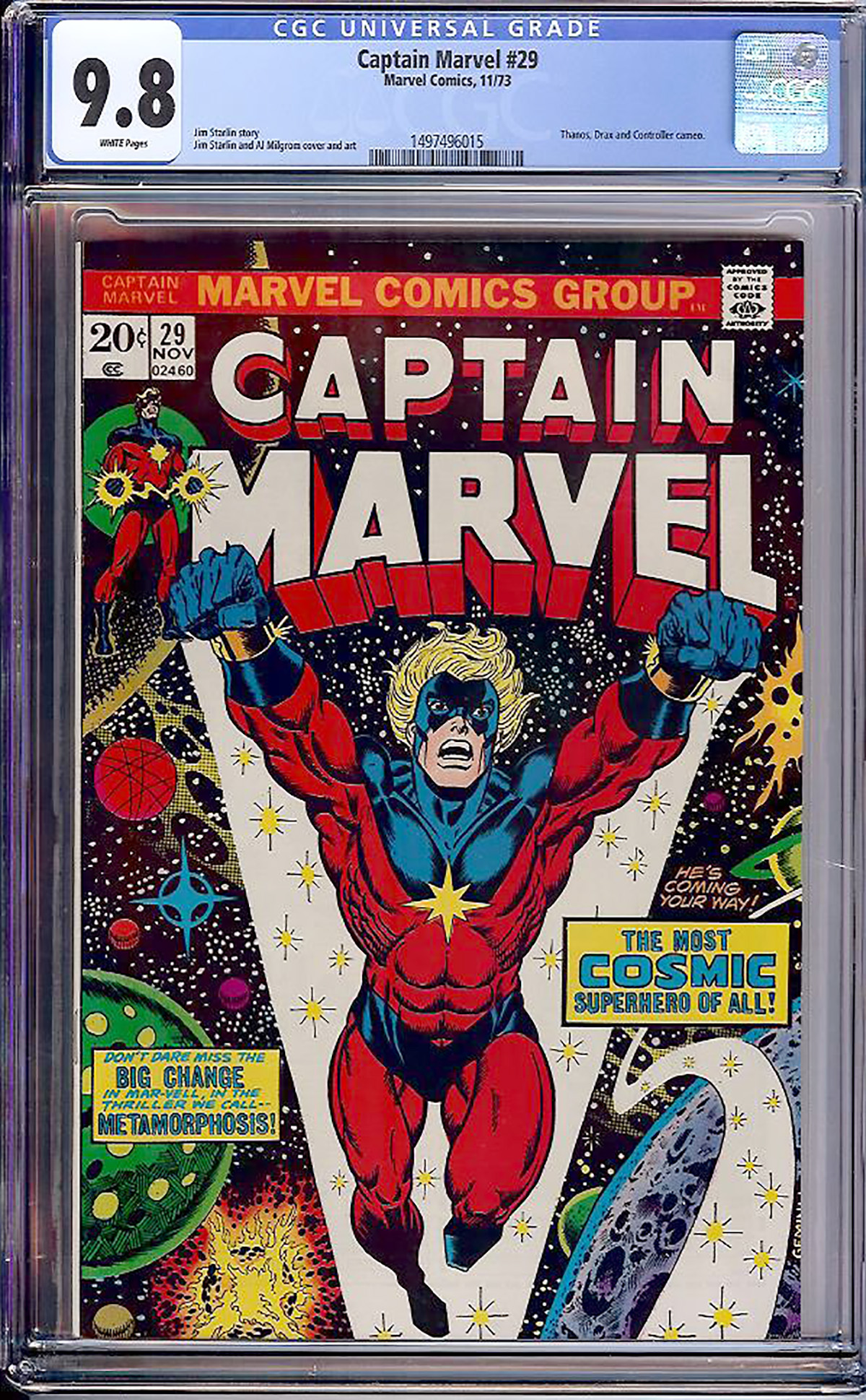 Captain Marvel #29 CGC 9.8 w