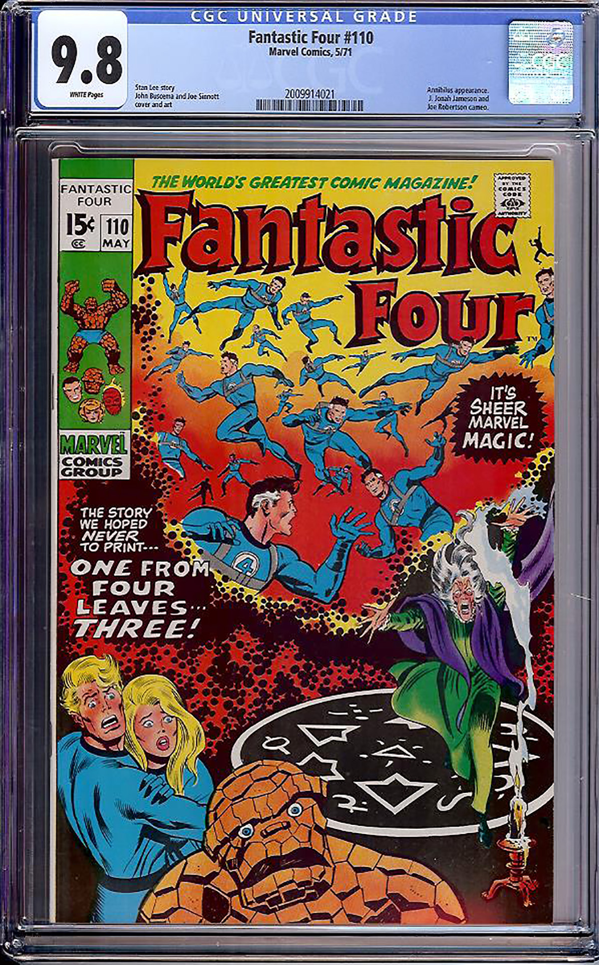 Fantastic Four #110 CGC 9.8 w