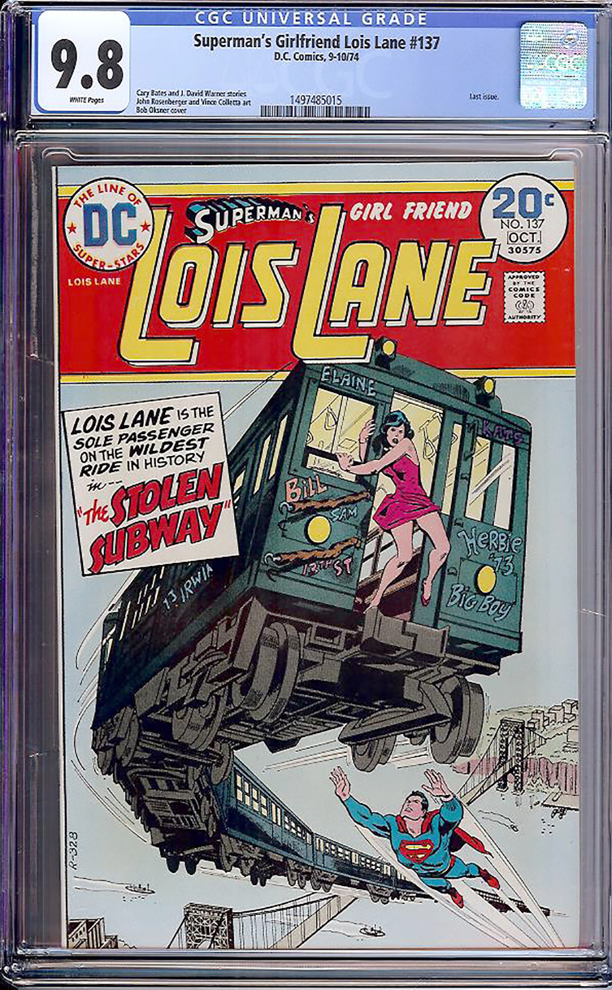 Superman's Girlfriend Lois Lane #137 CGC 9.8 w
