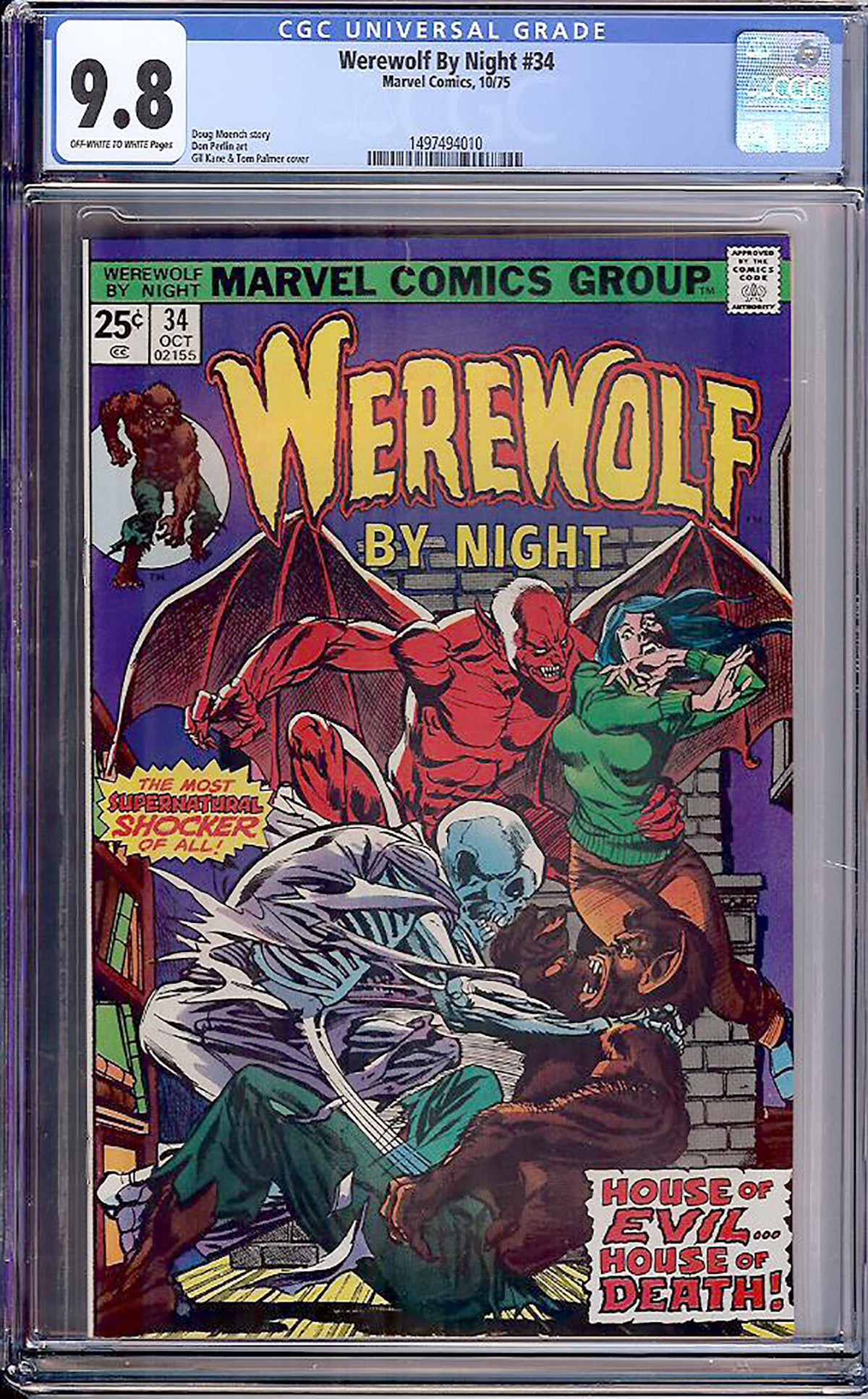 Werewolf By Night #34 CGC 9.8 ow/w