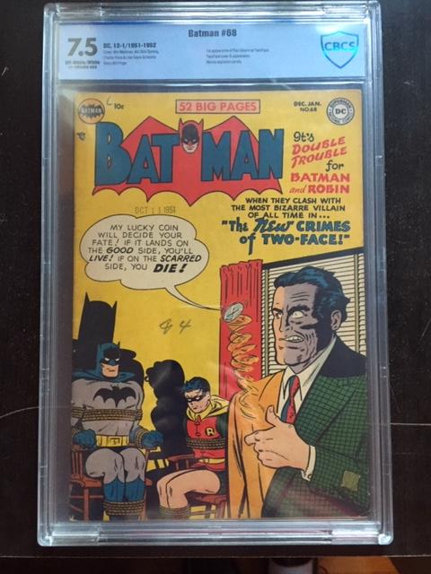 Batman #68 CBCS 7.5 ow/w