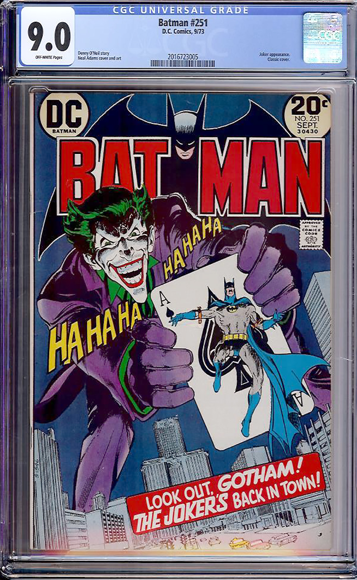 Batman #251 CGC 9.0 ow