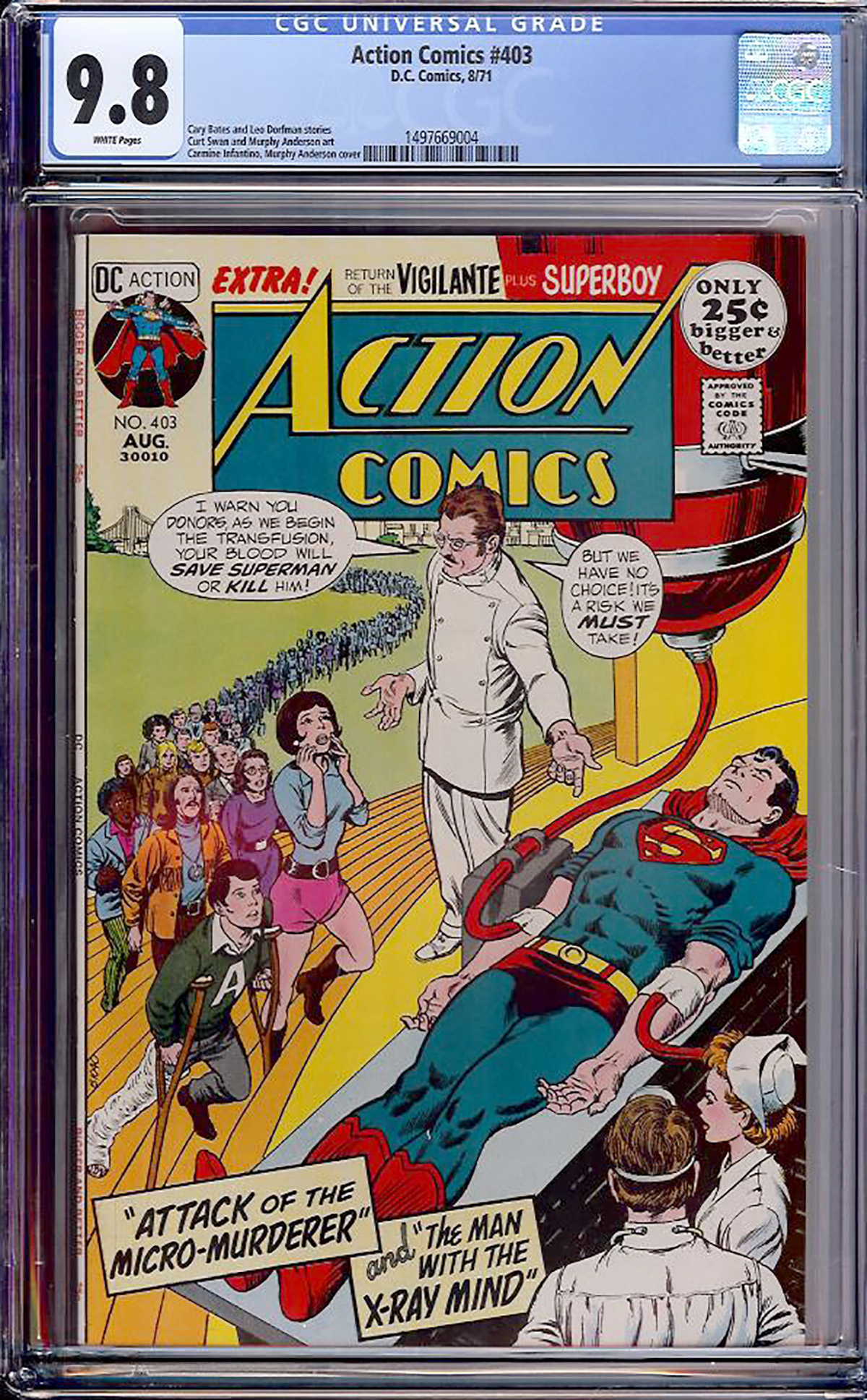 Action Comics #403 CGC 9.8 w