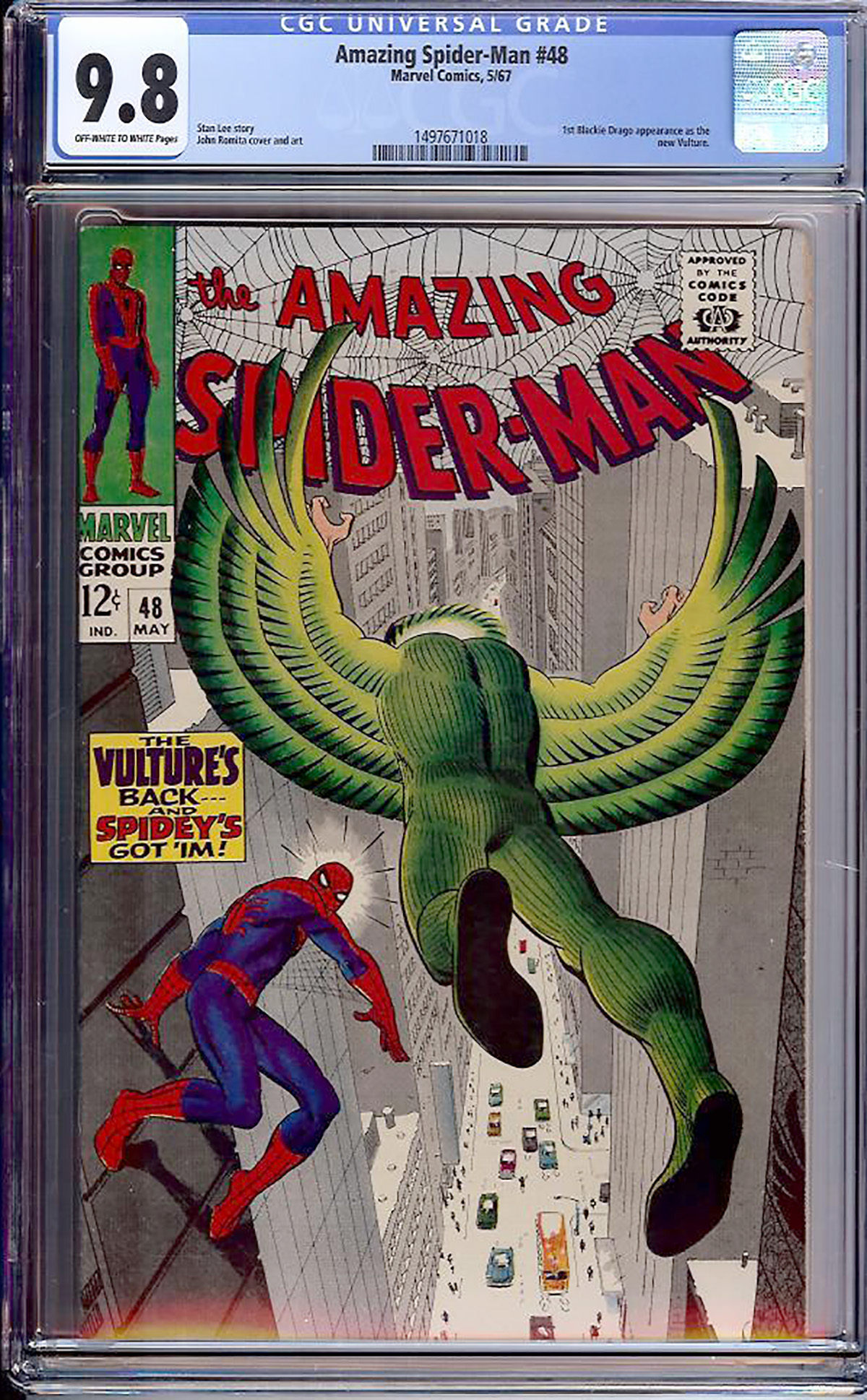 Amazing Spider-Man #48 CGC 9.8 ow/w