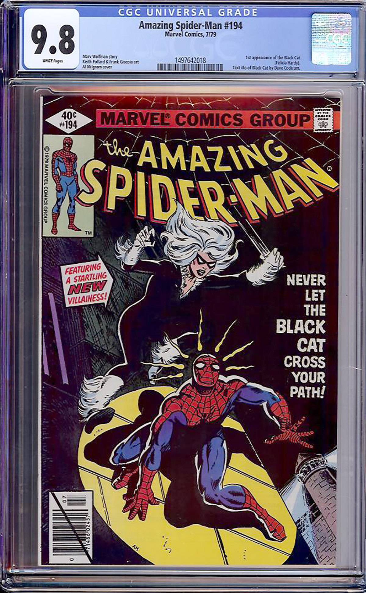 Amazing Spider-Man #194 CGC 9.8 w