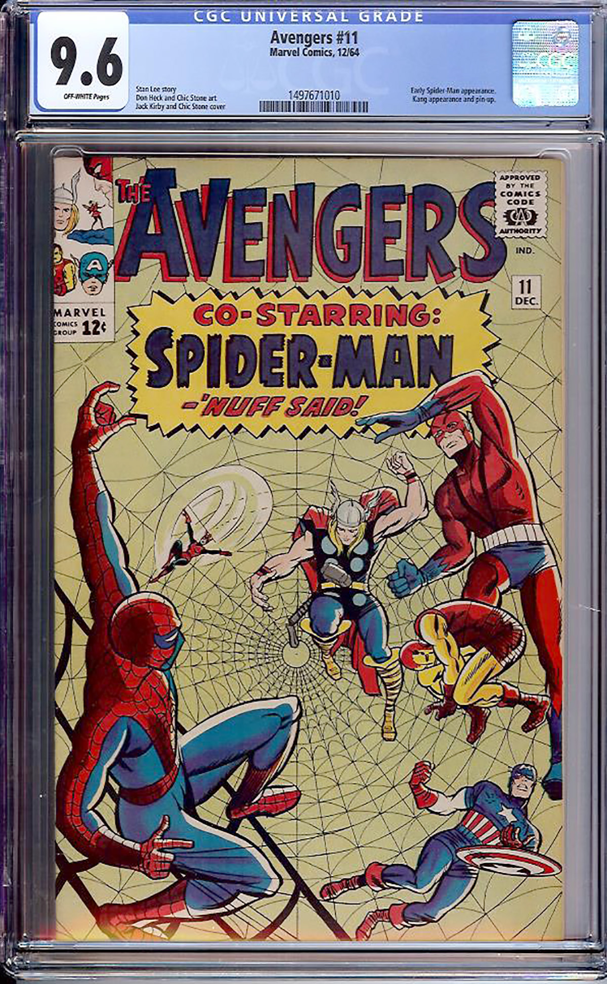 Avengers #11 CGC 9.6 ow