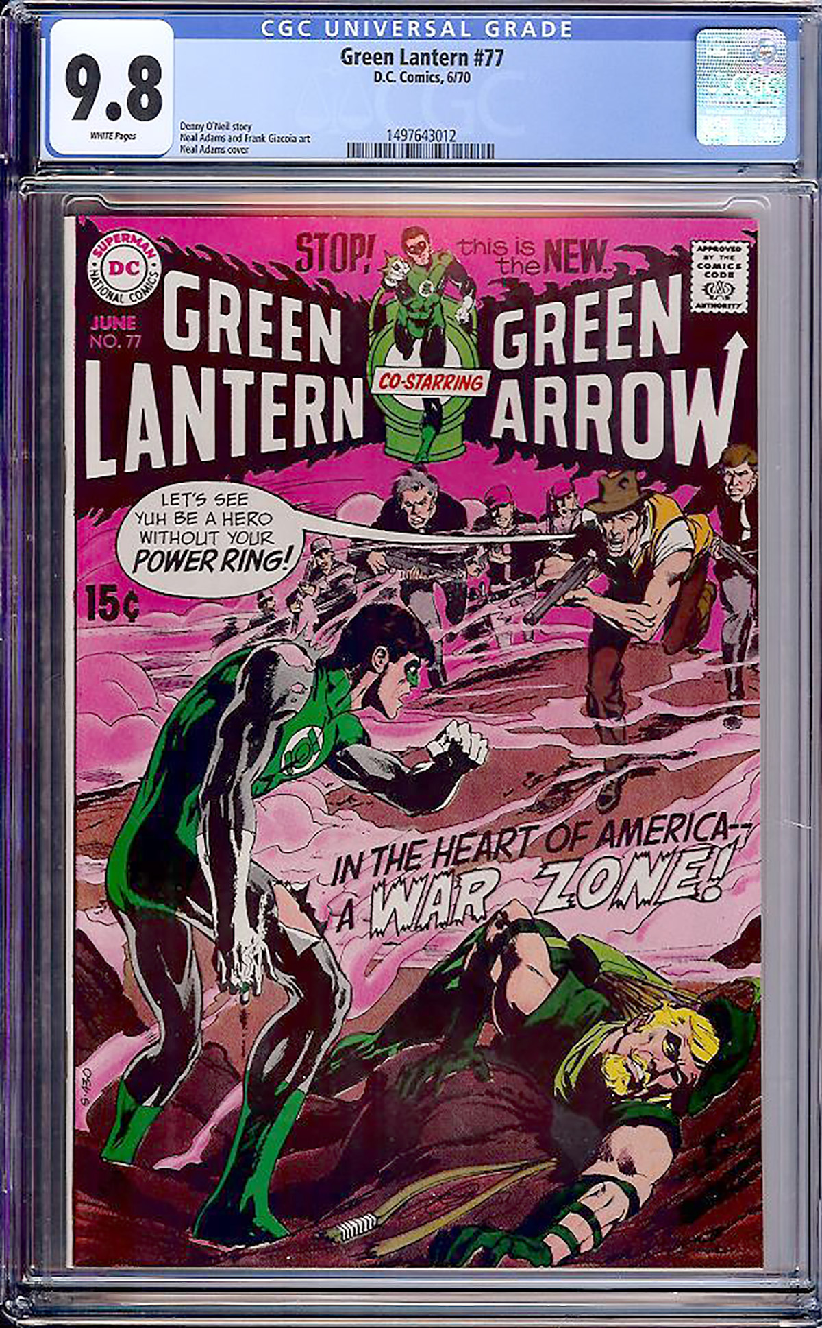 Green Lantern #77 CGC 9.8 w