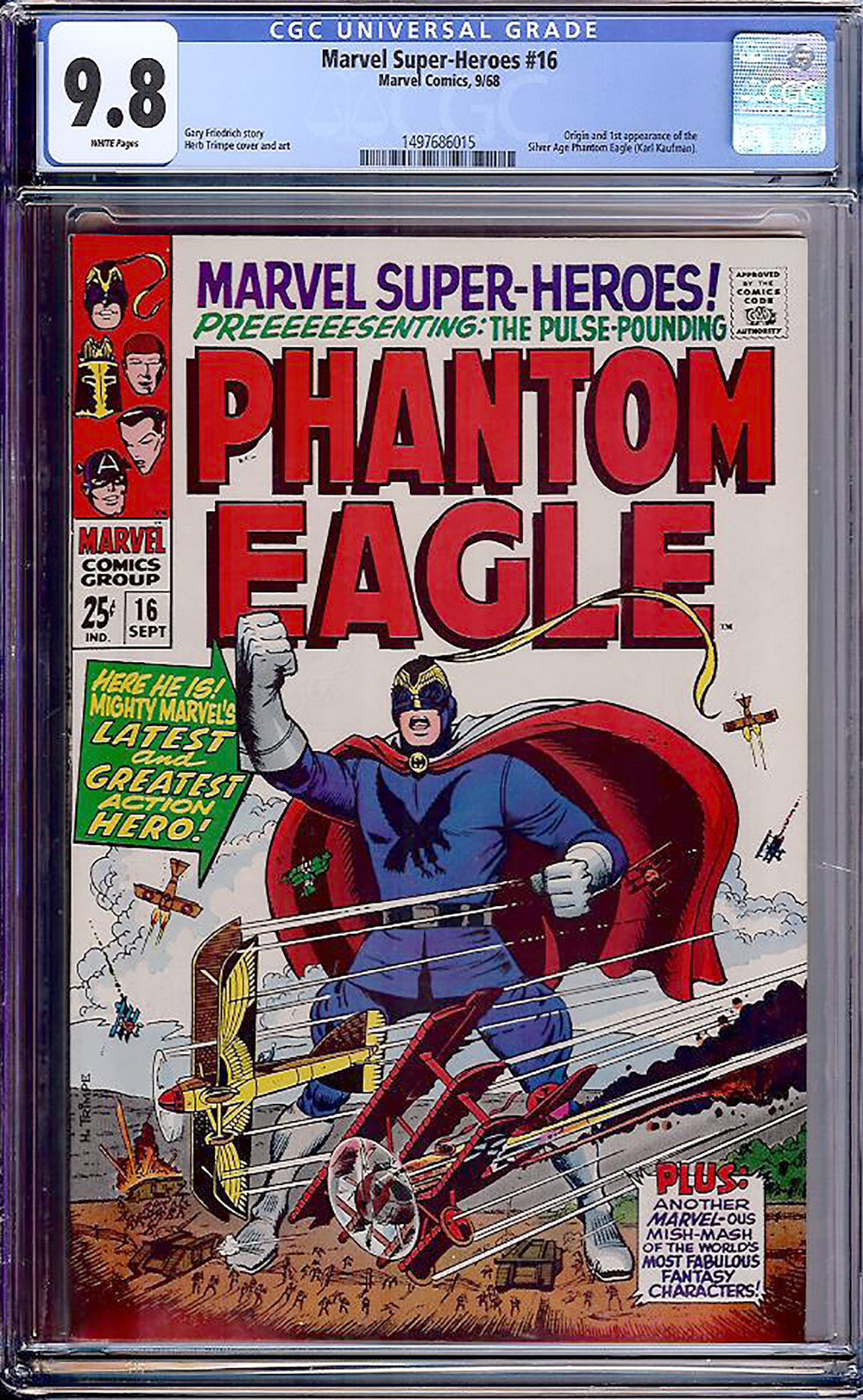 Marvel Super-Heroes #16 CGC 9.8 w