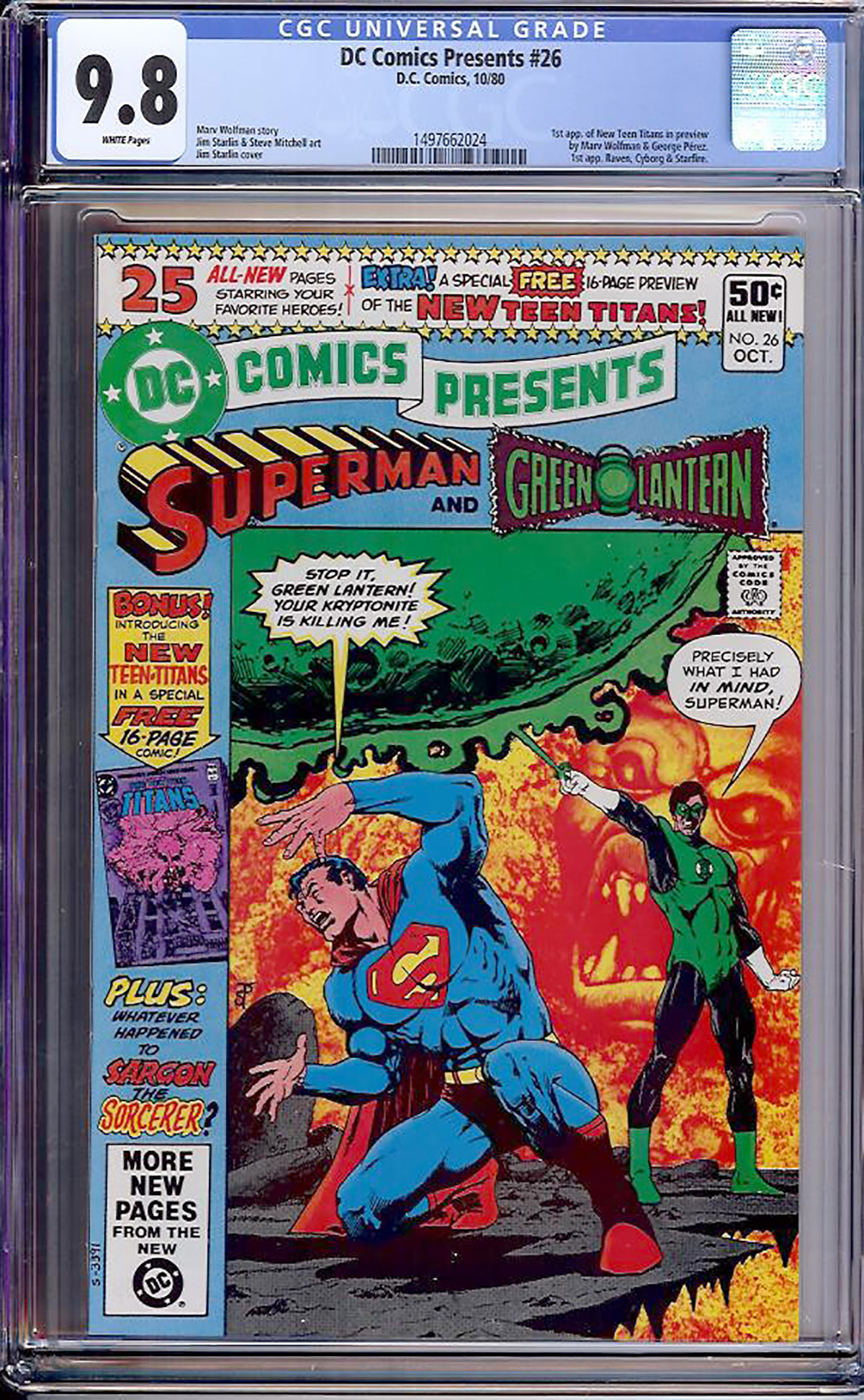 DC Comics Presents #26 CGC 9.8 w