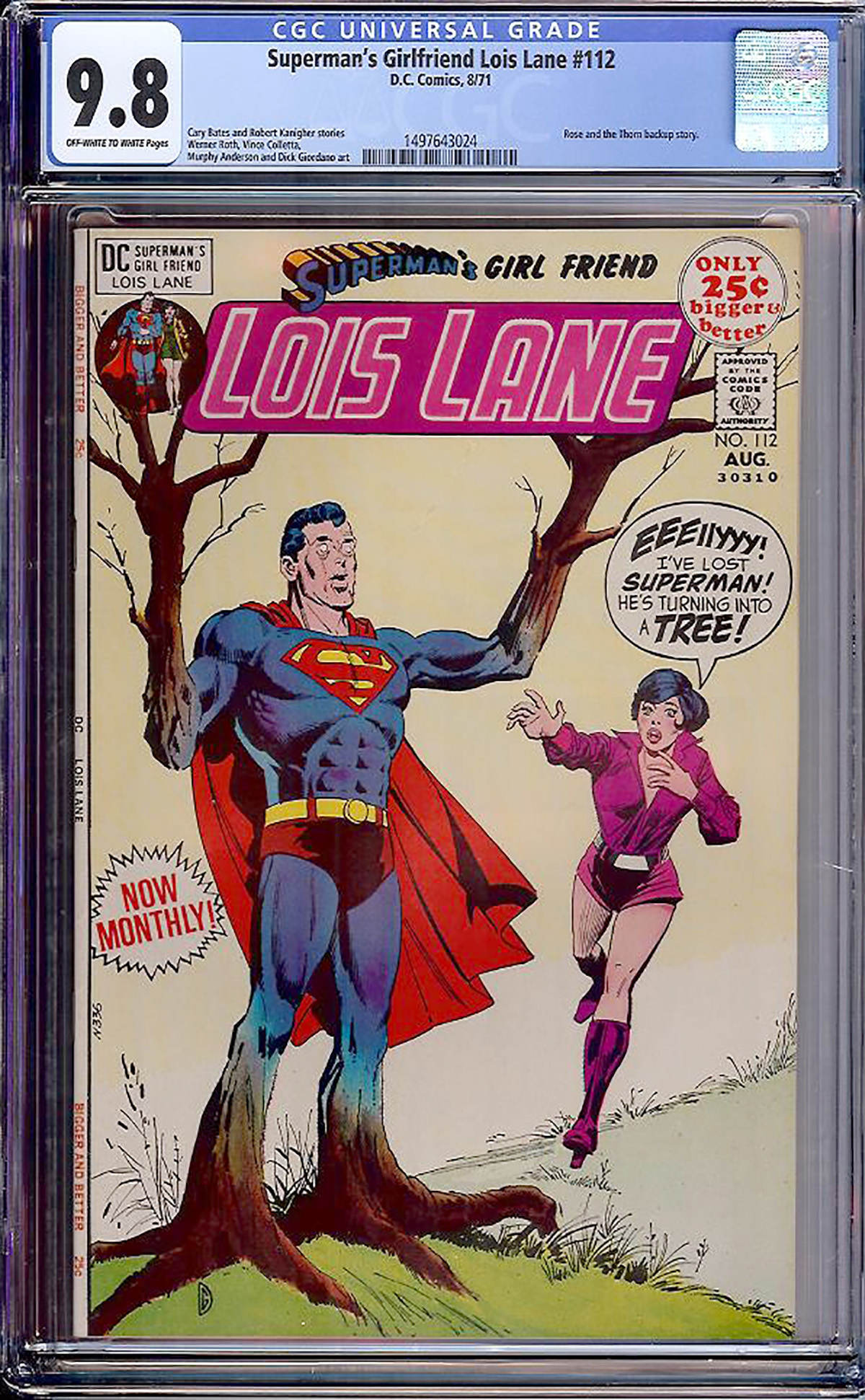 Superman's Girlfriend Lois Lane #112 CGC 9.8 ow/w