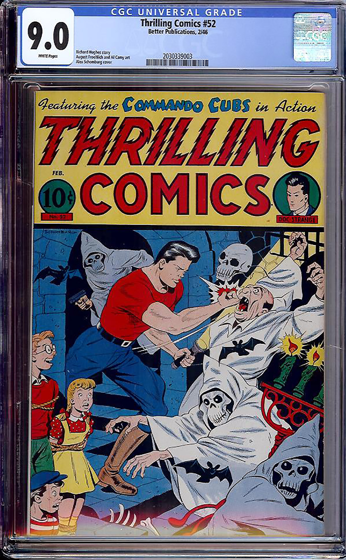 Thrilling Comics #52 CGC 9.0 w