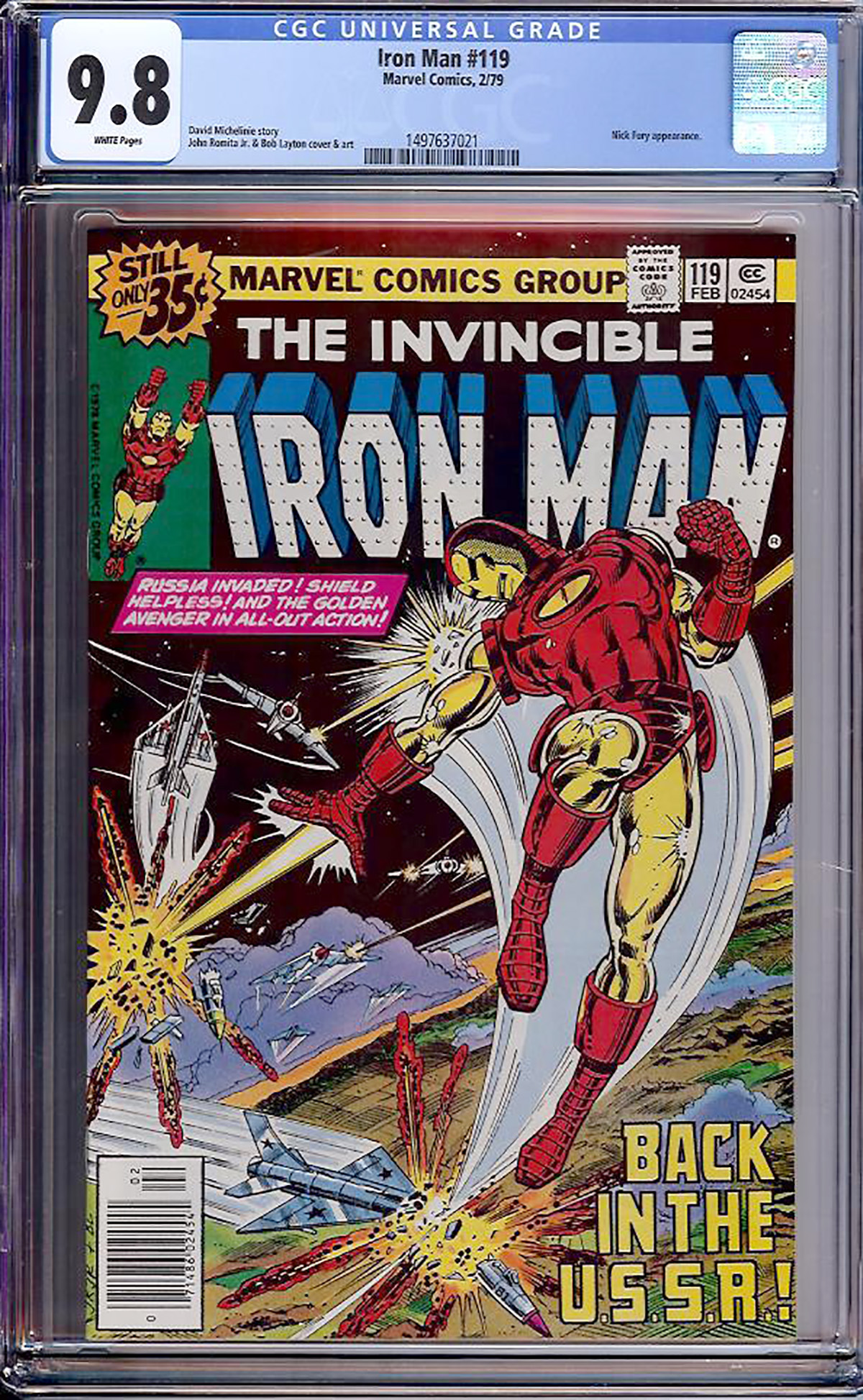 Iron Man #119 CGC 9.8 w