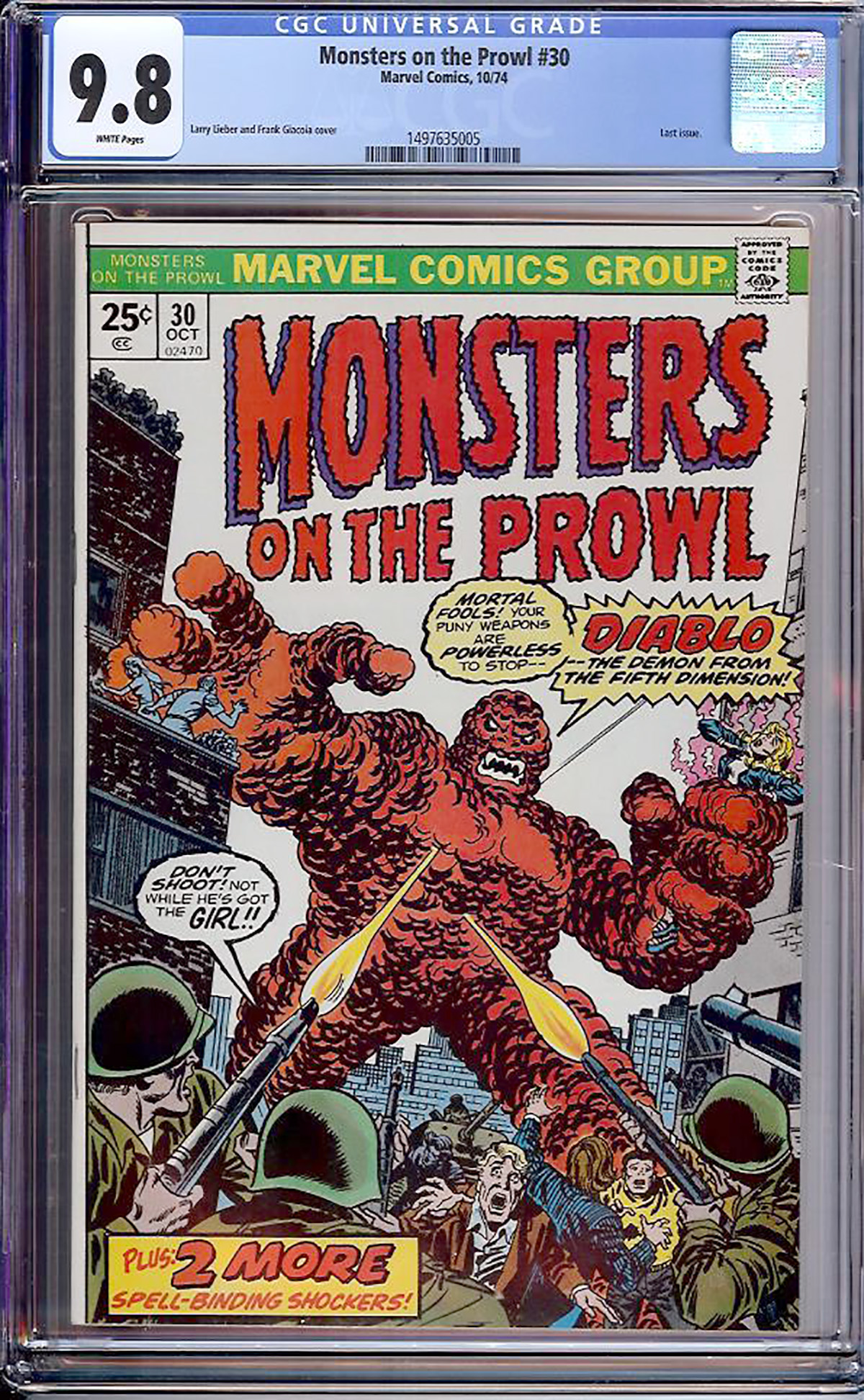 Monsters on the Prowl #30 CGC 9.8 w