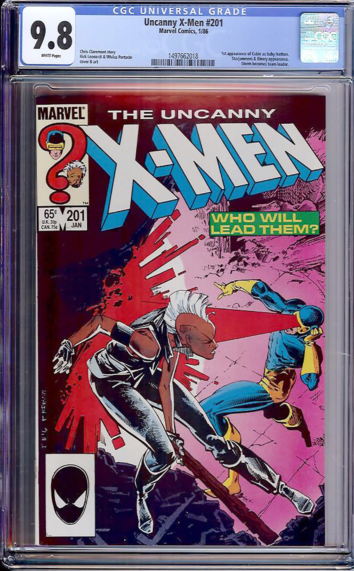 Uncanny X-Men #201 CGC 9.8 w