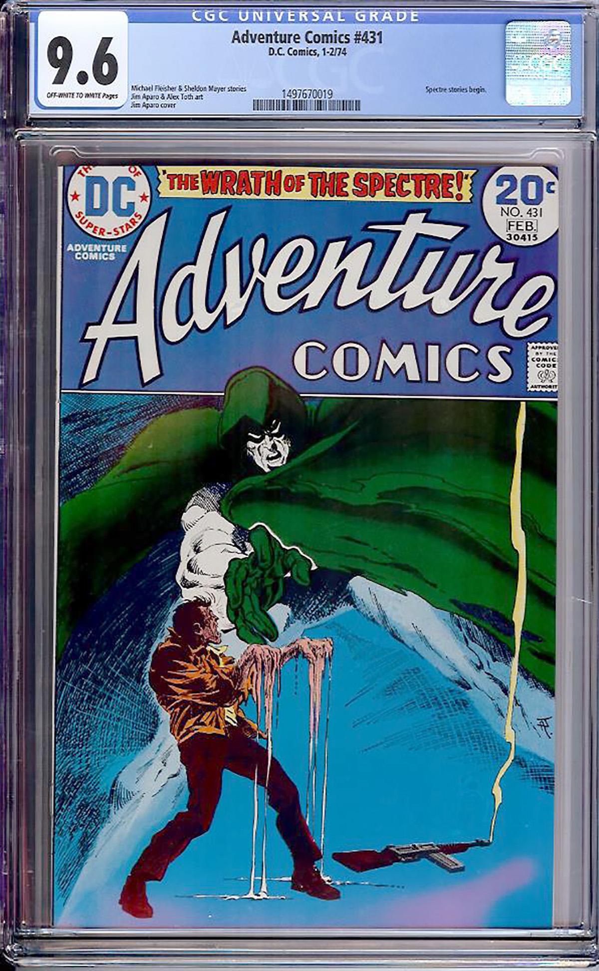 Adventure Comics #431 CGC 9.6 ow/w