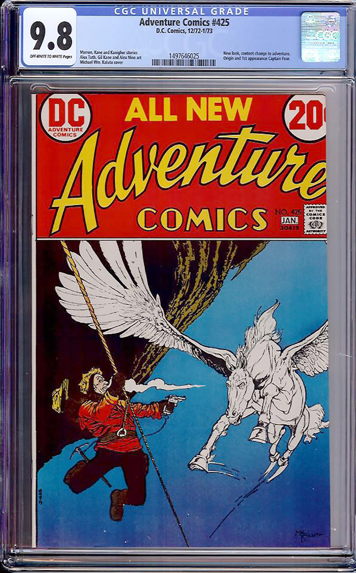 Adventure Comics #425 CGC 9.8 ow/w