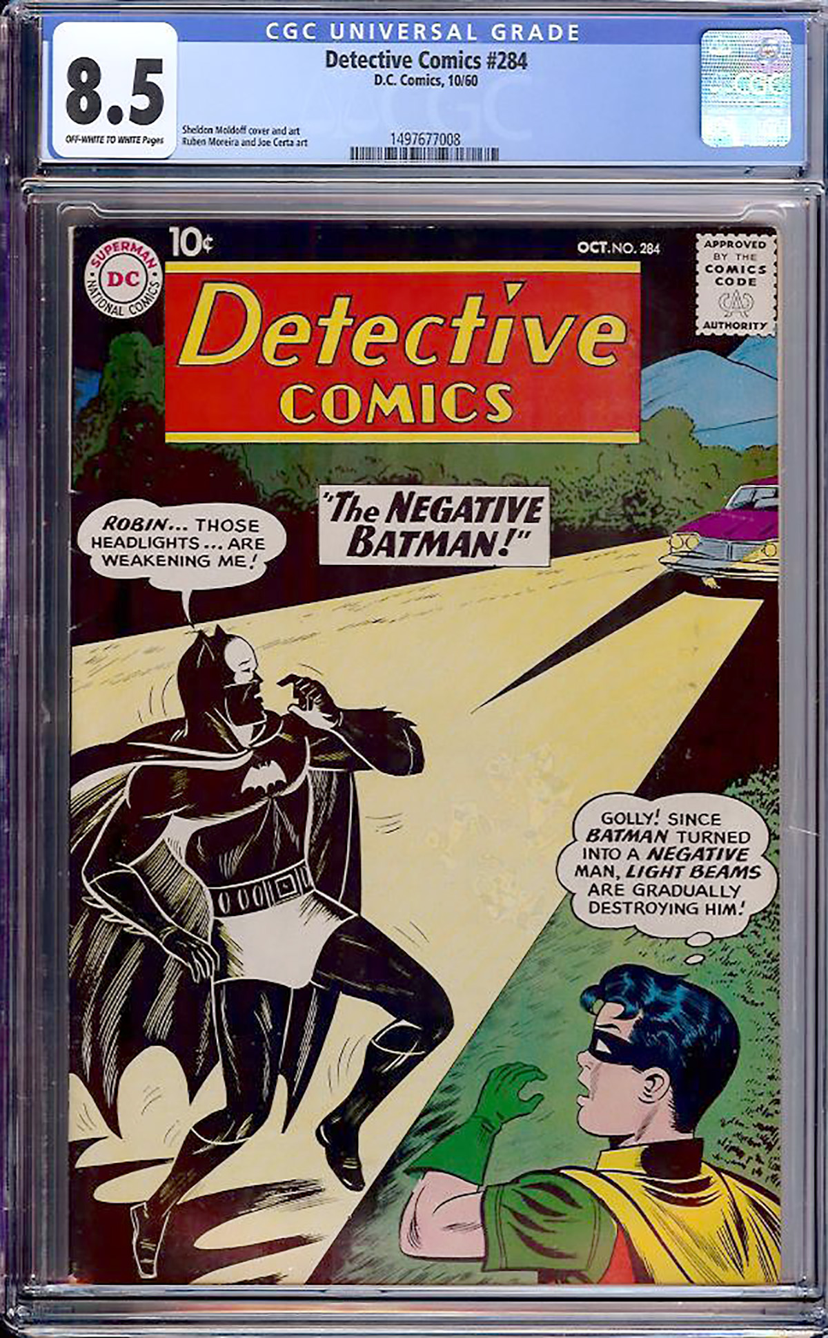Detective Comics #284 CGC 8.5 ow/w