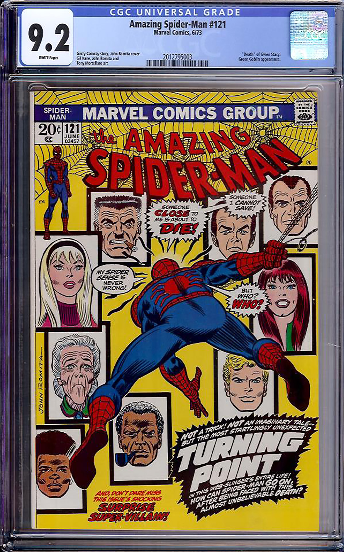 Amazing Spider-Man #121 CGC 9.2 w