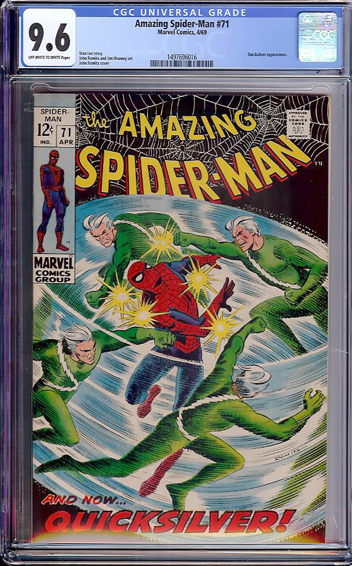 Amazing Spider-Man #71 CGC 9.6 ow/w