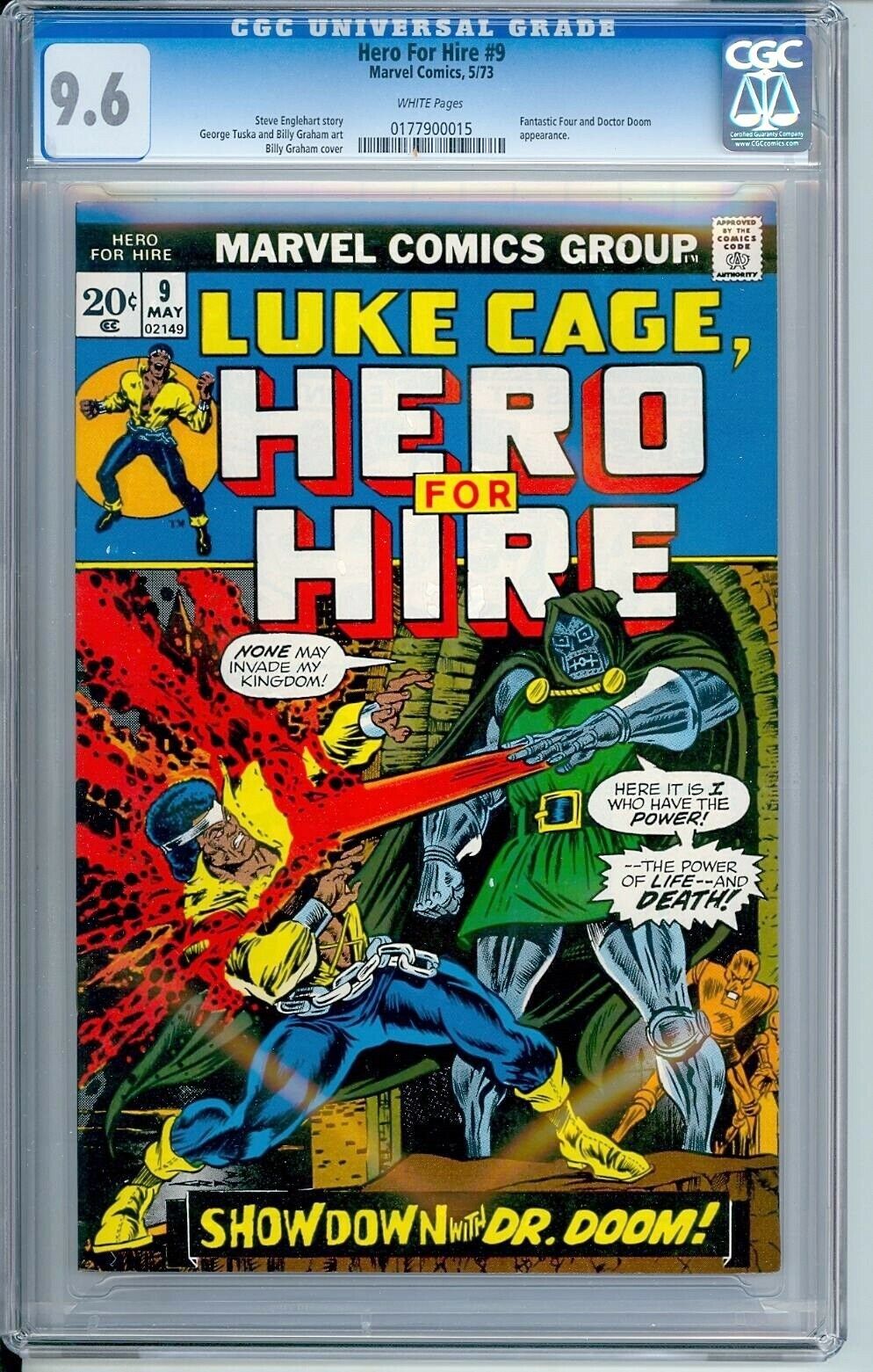 Hero For Hire #9 CGC 9.6 w
