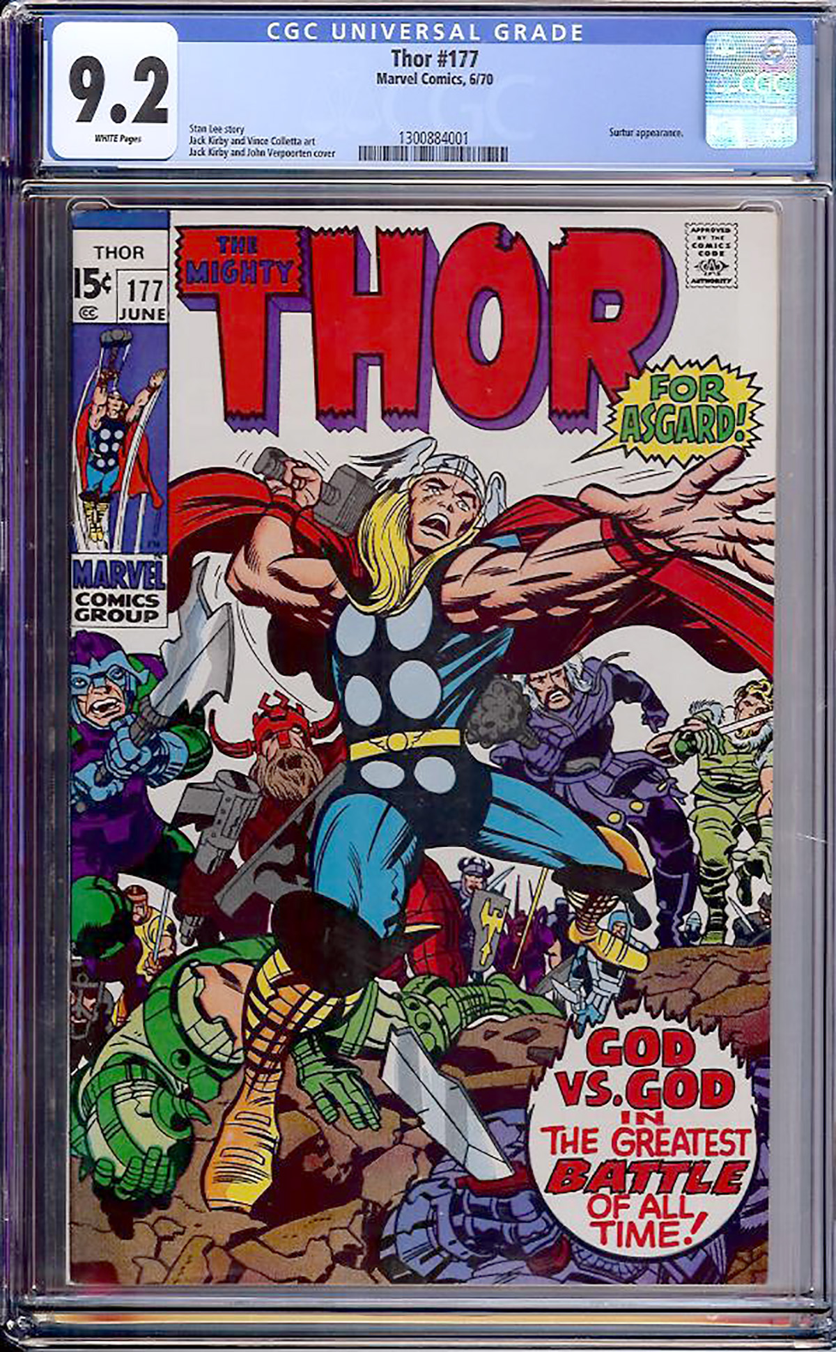 Thor #177 CGC 9.2 w